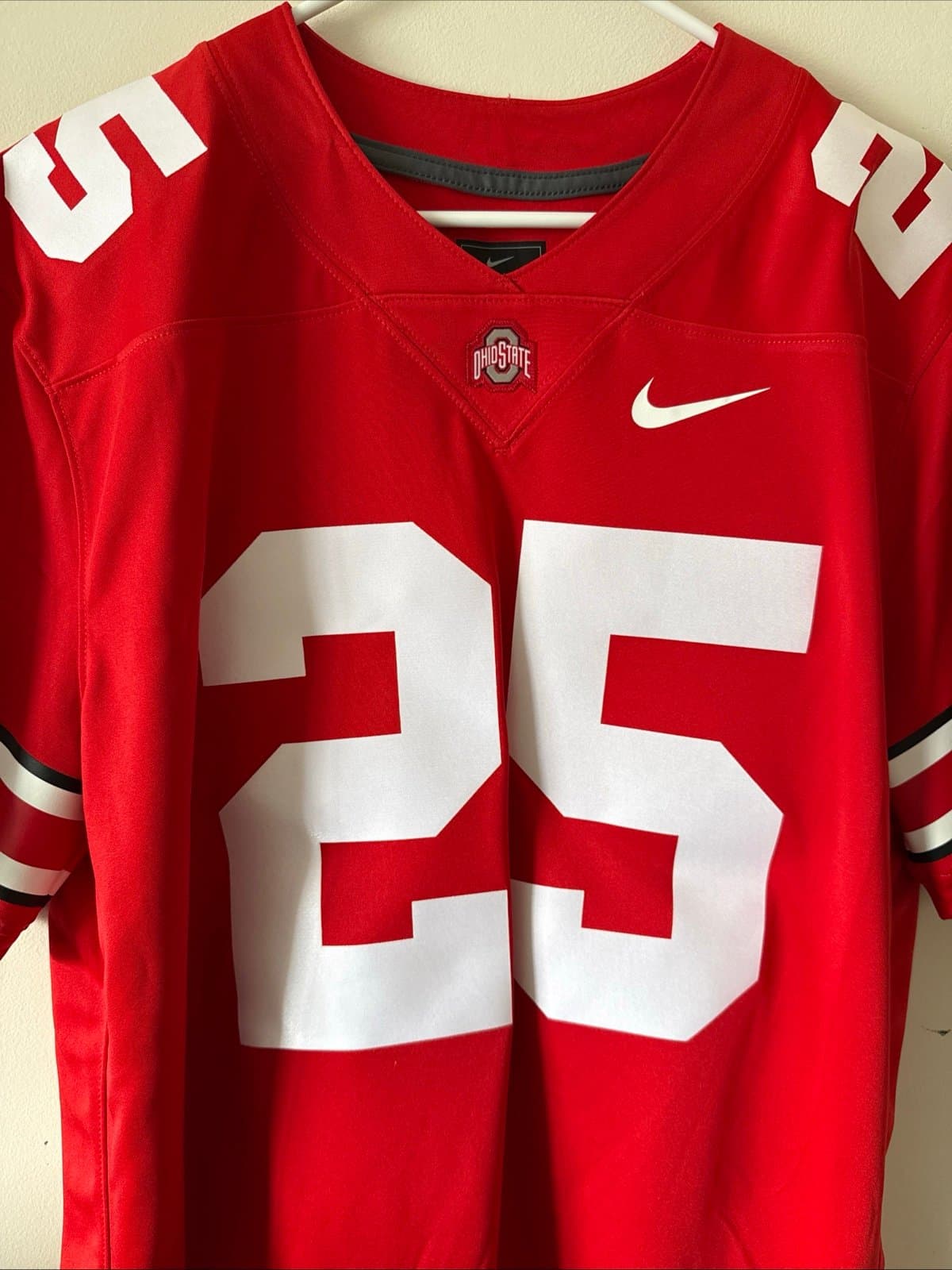 Men’s Nike Ohio State Buckeyes Denis #25 Home Vapor Limited Jersey Sz L - Red - Thumbnail 2
