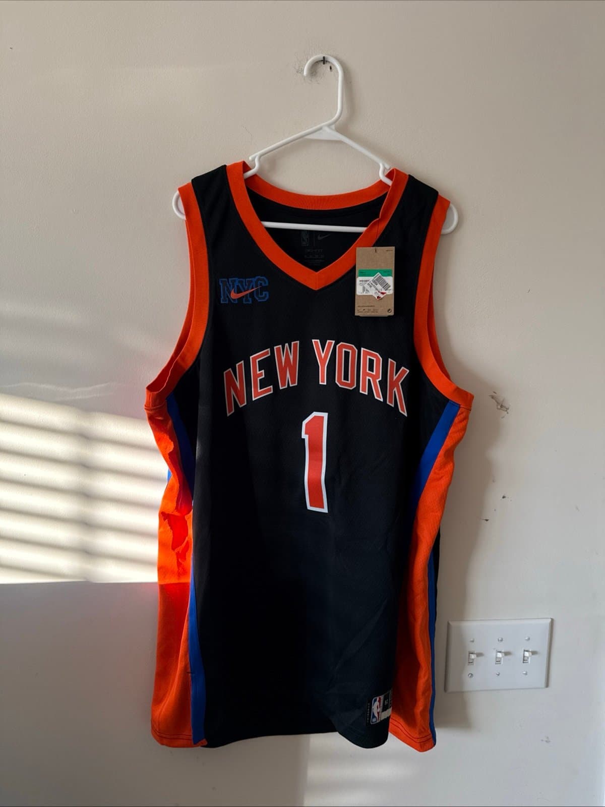 Men's Nike Obi Toppin #1 New York Knicks 22/23 City Edition Jersey Sz 52 - NWT - Image 1