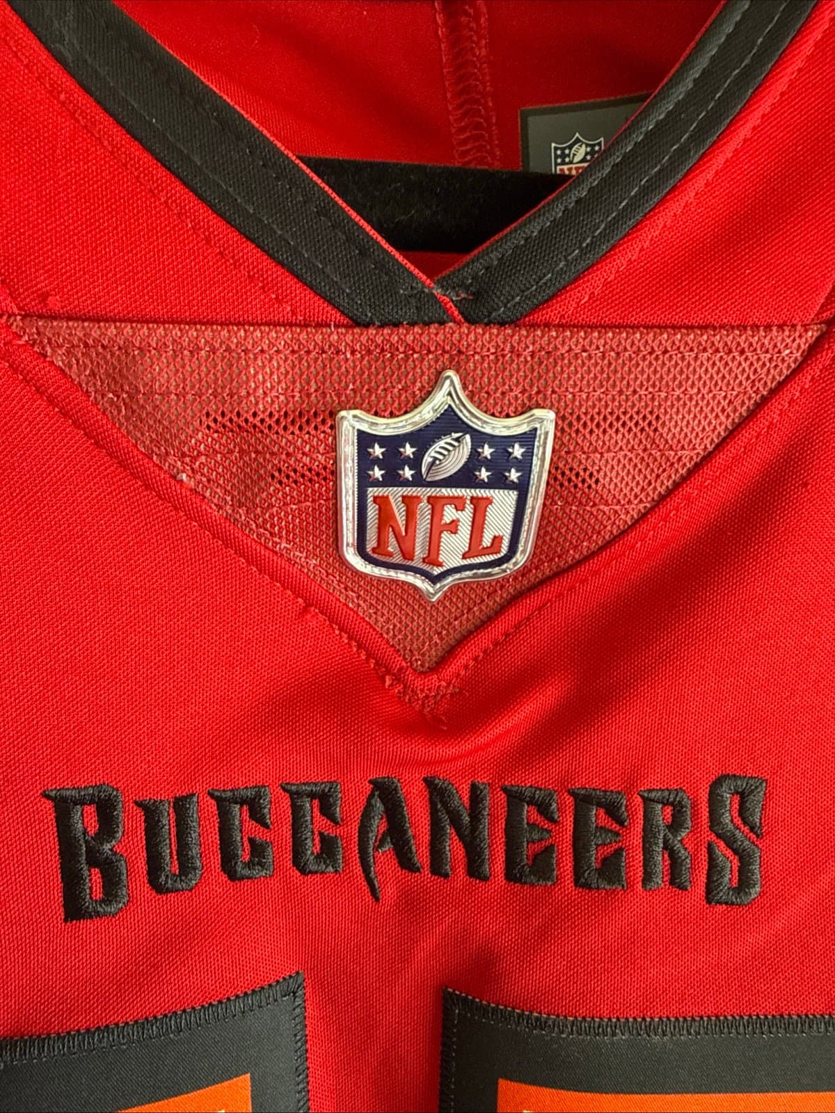 Men’s Nike XL Devin White #45 Tampa Bay Buccaneers Vapor Lmtd Jersey Sz L - Red - Thumbnail 5