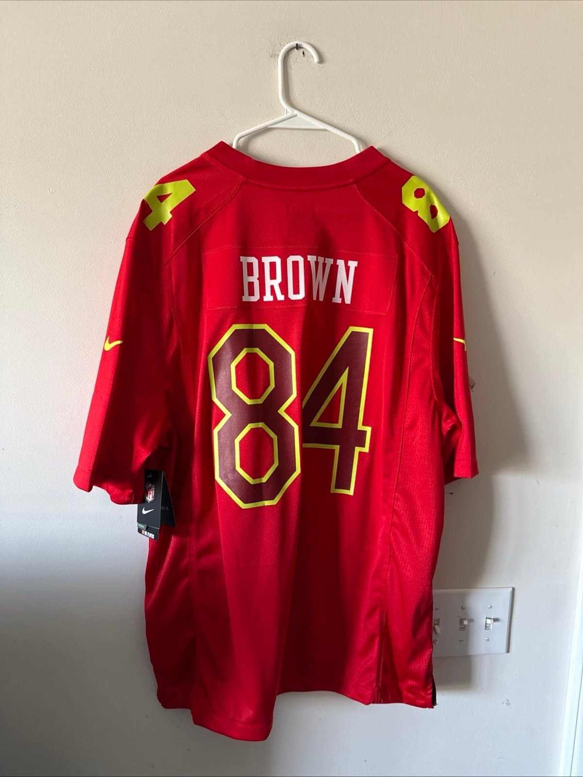 Men’s Nike Antonio Brown #84 Steelers 2017 Pro Bowl AFC Jersey Sz XL - NWT RARE - Thumbnail 7