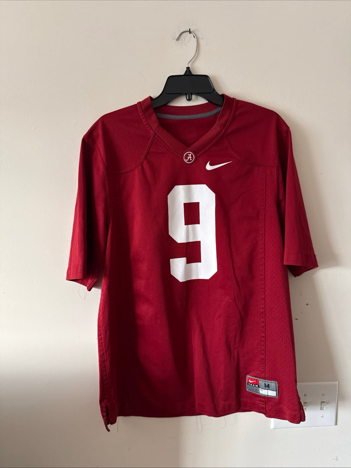 Men’s Nike Amari Cooper #9 Alabama Crimson Tide Jersey NCAA Size M - Maroon - Image 1