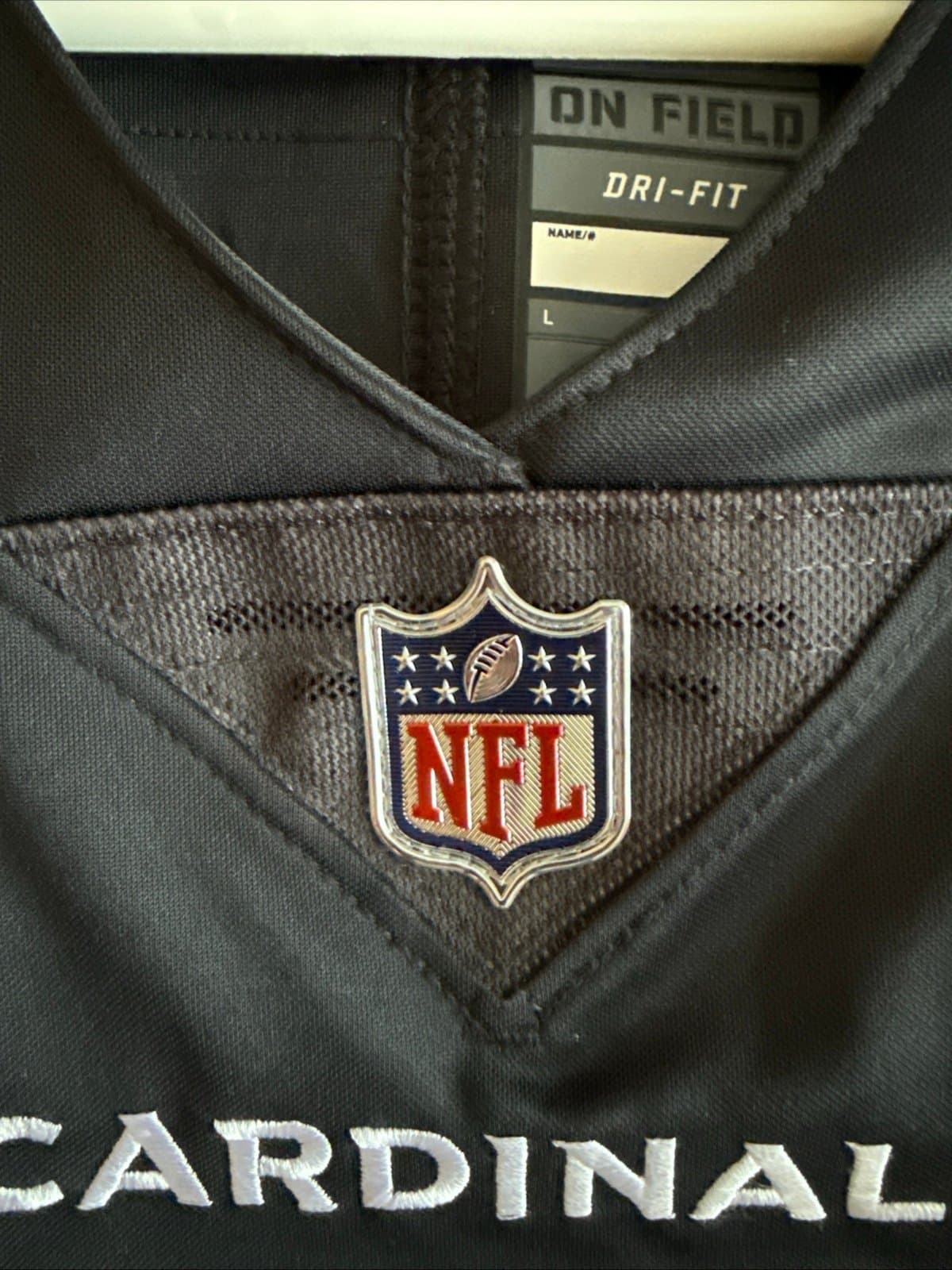 Men’s Nike DeAndre Hopkins #10 Arizona Cardinals Vapor Limited Jersey Sz L Black - Thumbnail 5