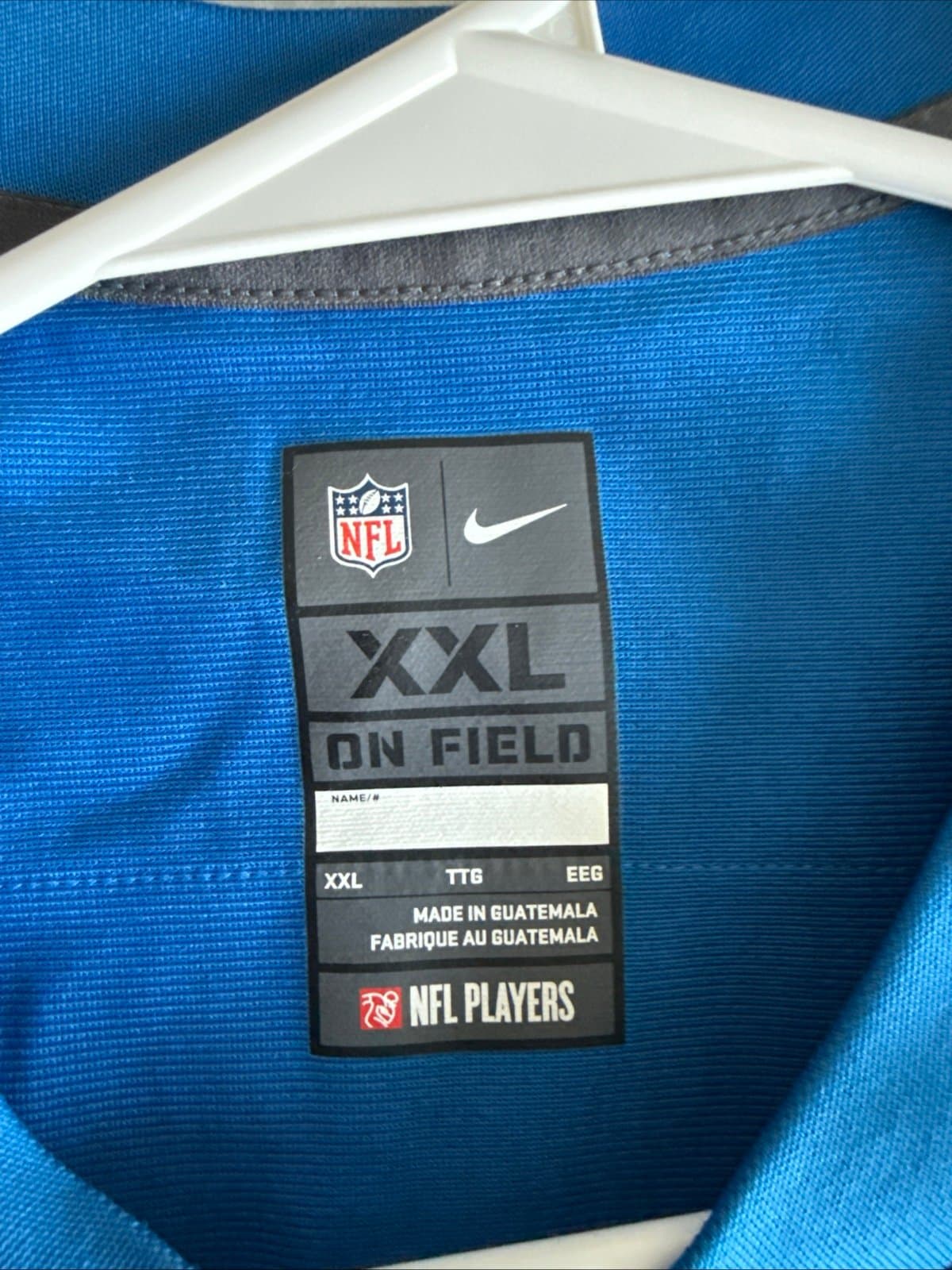 Men’s Nike Kerryon Johnson #33 Detroit Lions Player Game Jersey 2020 Sz 2XL Blue - Thumbnail 4