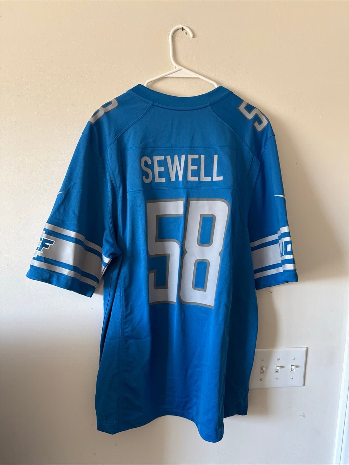 Men’s Nike Penei Sewell #68 Detroit Lions WCF Game Jersey Sz XL - Blue NWOT - Thumbnail 7