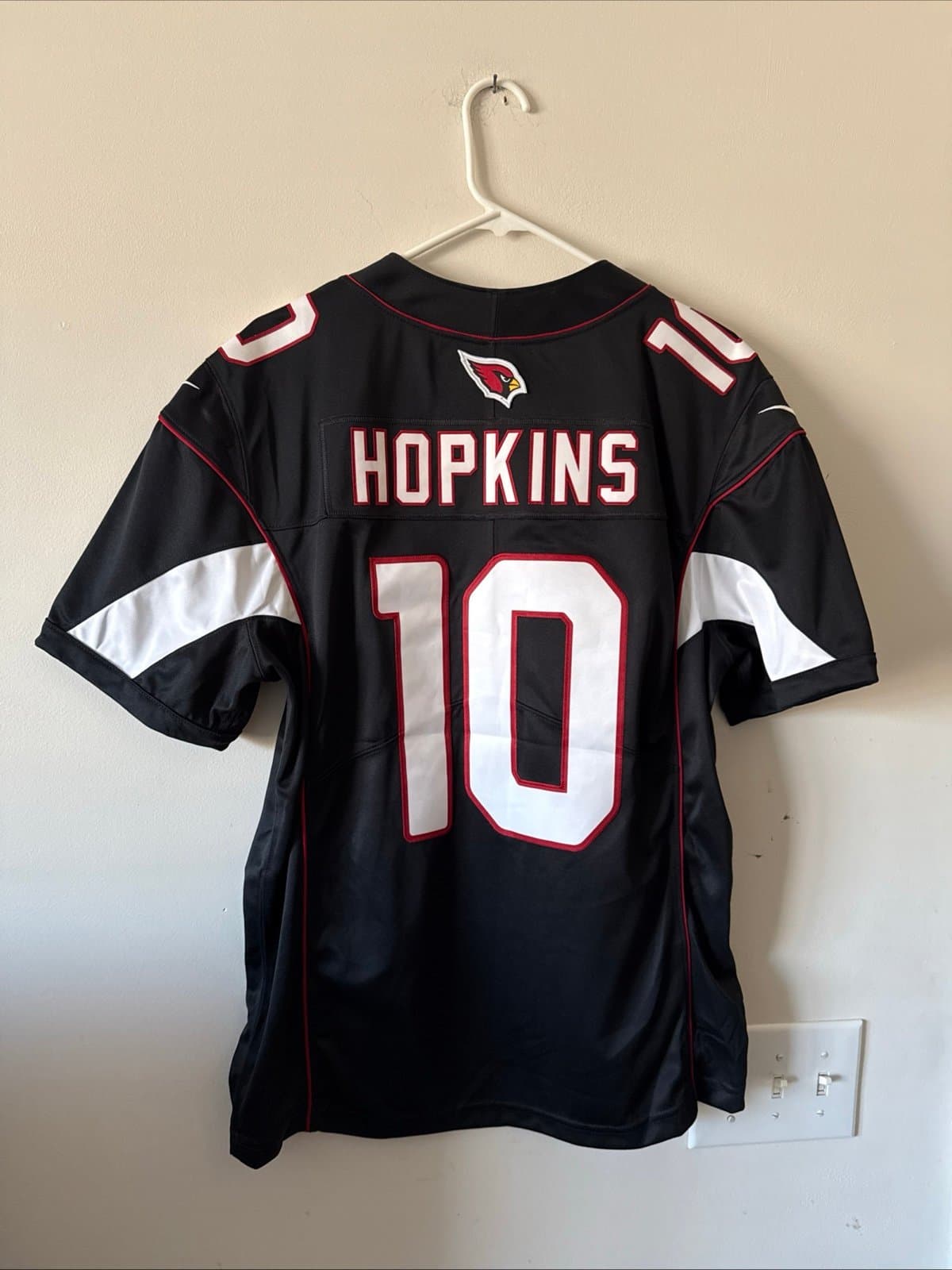 Men’s Nike DeAndre Hopkins #10 Arizona Cardinals Vapor Limited Jersey Sz L Black - Thumbnail 6