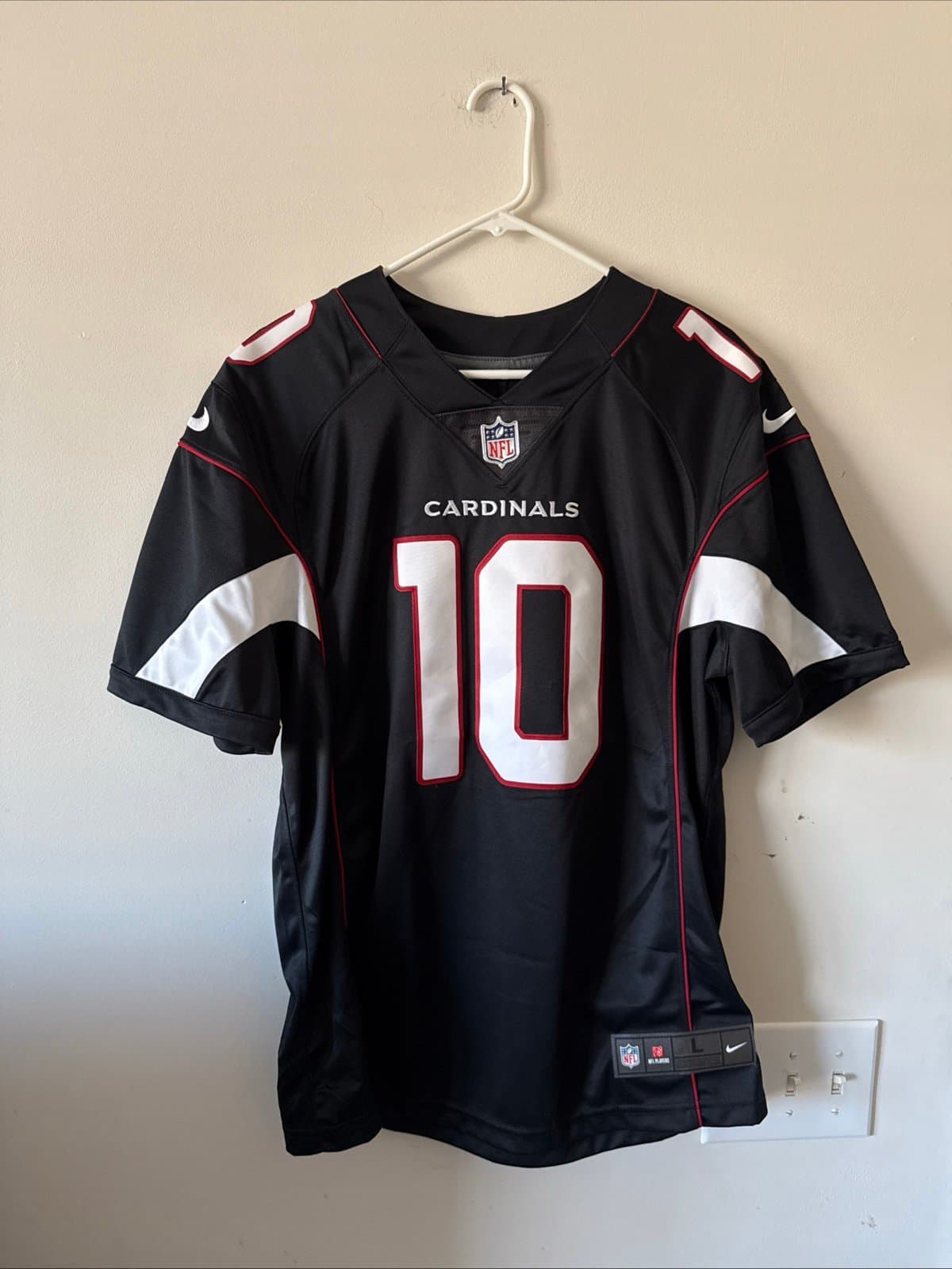Men’s Nike DeAndre Hopkins #10 Arizona Cardinals Vapor Limited Jersey Sz L Black
