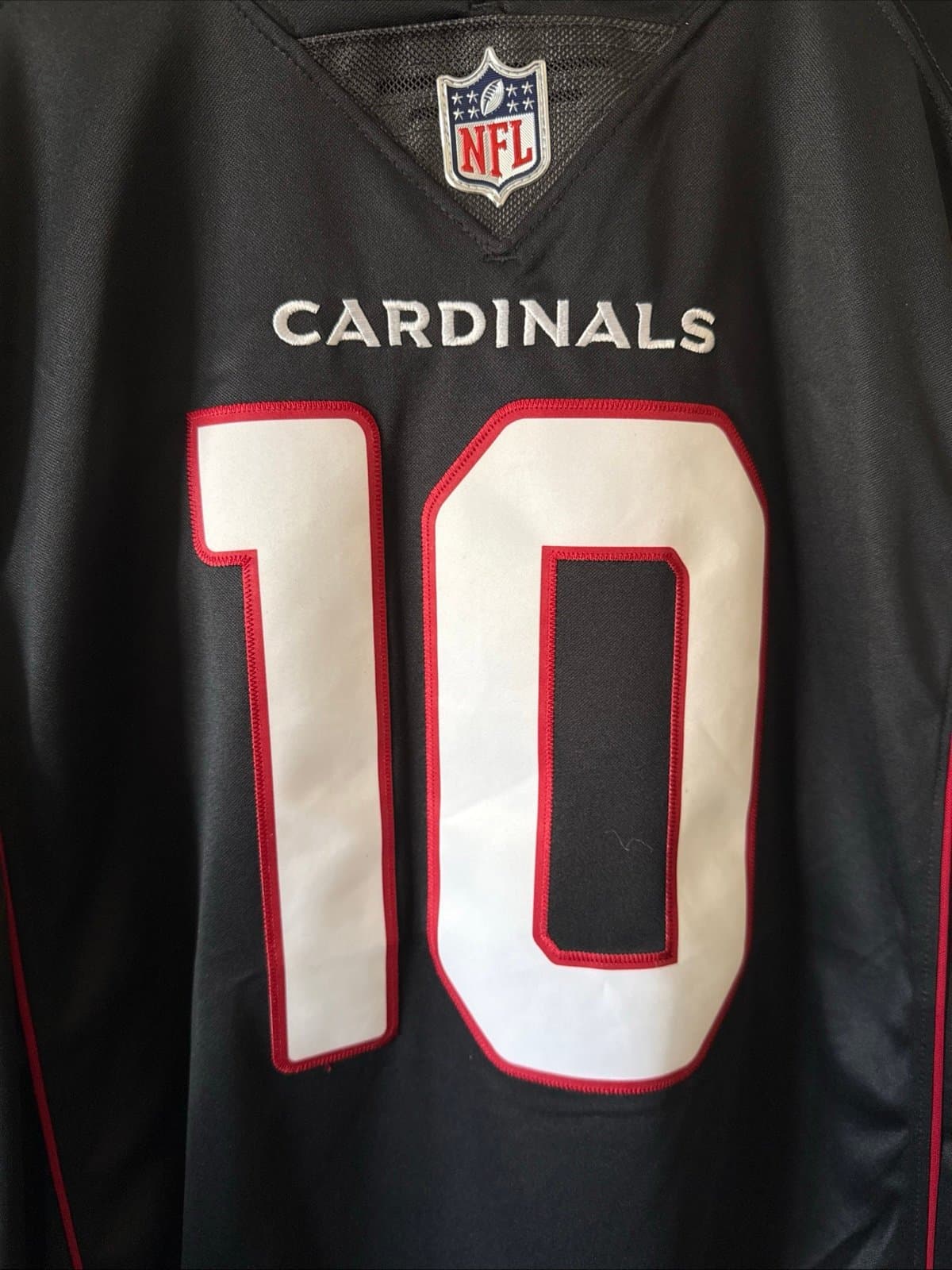 Men’s Nike DeAndre Hopkins #10 Arizona Cardinals Vapor Limited Jersey Sz L Black - Thumbnail 2
