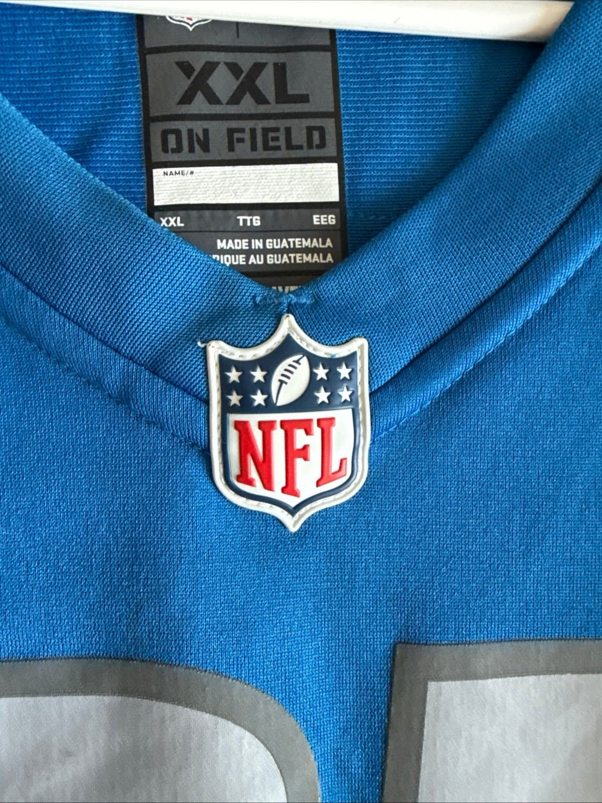 Men’s Nike Kerryon Johnson #33 Detroit Lions Player Game Jersey 2020 Sz 2XL Blue - Thumbnail 5