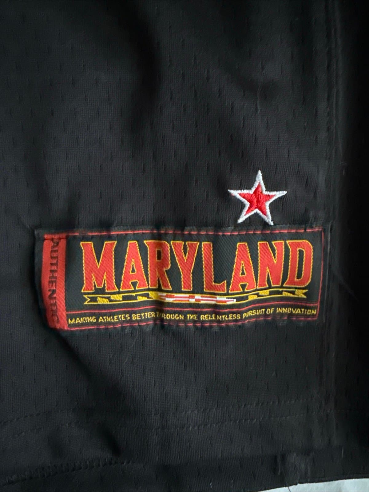 Men’s Under Armour Jacob Copeland #2 Maryland Terrapins Jersey Sz L - Black RARE - Thumbnail 3