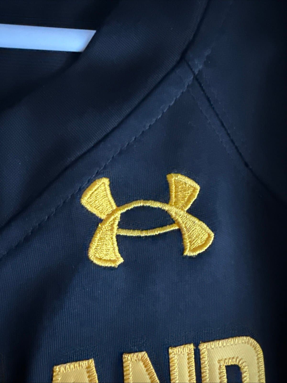 Men’s Under Armour Jacob Copeland #2 Maryland Terrapins Jersey Sz L - Black RARE - Thumbnail 5