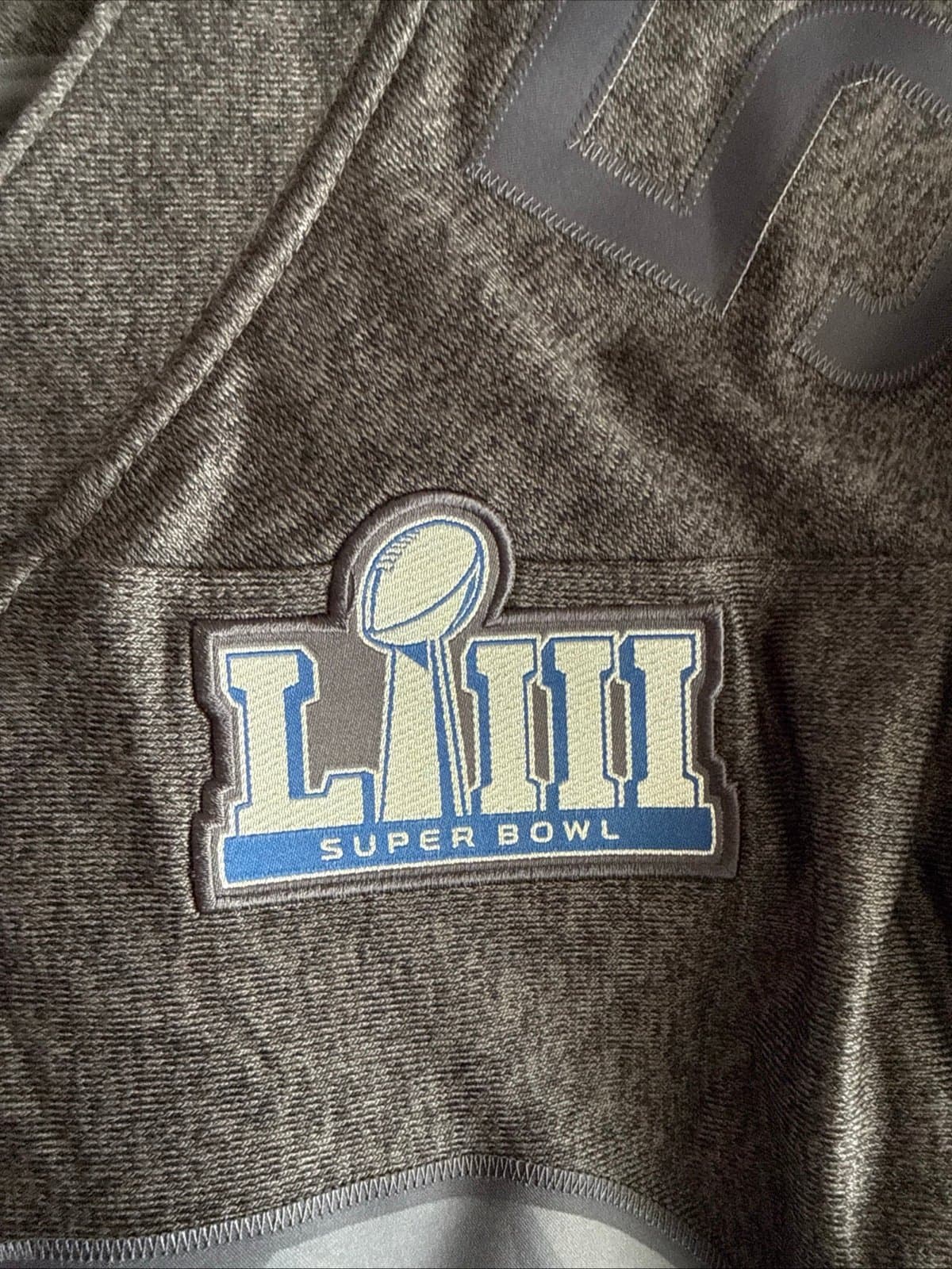 Men’s Nike NFL Super Bowl 53 LIII Limited Edition Knit Jersey Sz XL - Gray RARE - Thumbnail 6