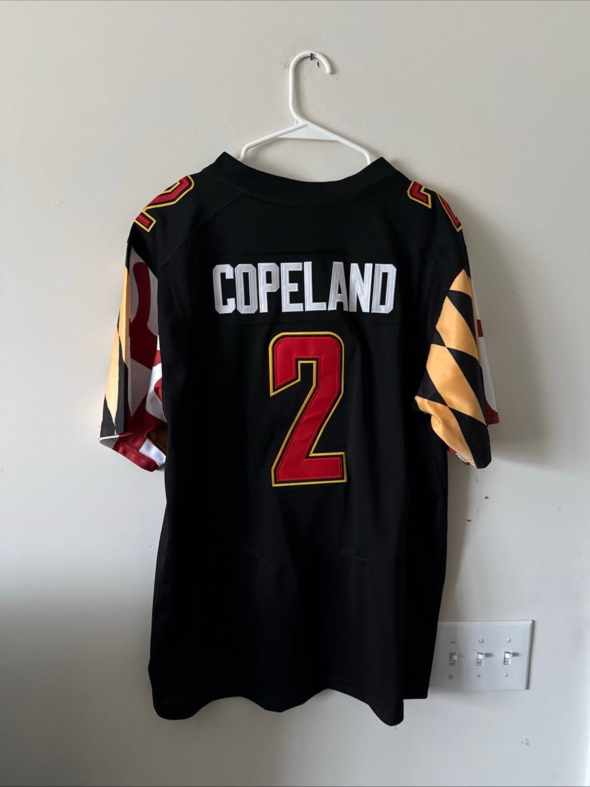 Men’s Under Armour Jacob Copeland #2 Maryland Terrapins Jersey Sz L - Black RARE - Thumbnail 6