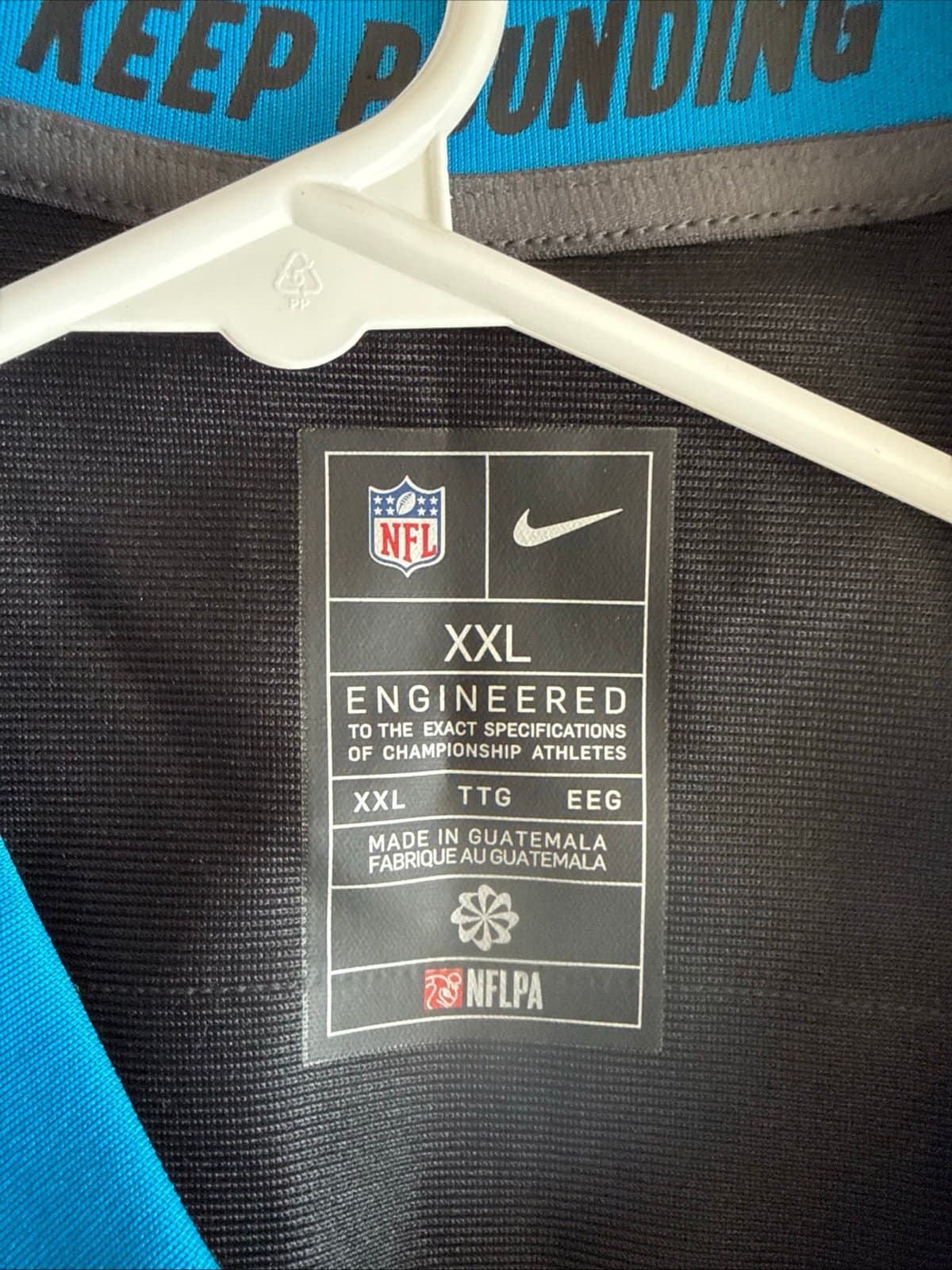 Men’s Nike Bradley Bozeman #56 Carolina Panthers NFL Jersey Sz 2XL - Black RARE - Thumbnail 4