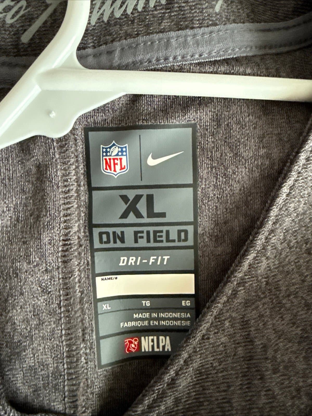 Men’s Nike NFL Super Bowl 53 LIII Limited Edition Knit Jersey Sz XL - Gray RARE - Thumbnail 4