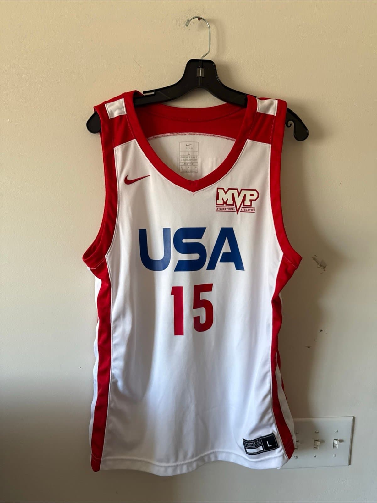 Men’s Nike Mikaylah Williams #15 U18 National Team USA Basketball Jersey Sz L - Image 1
