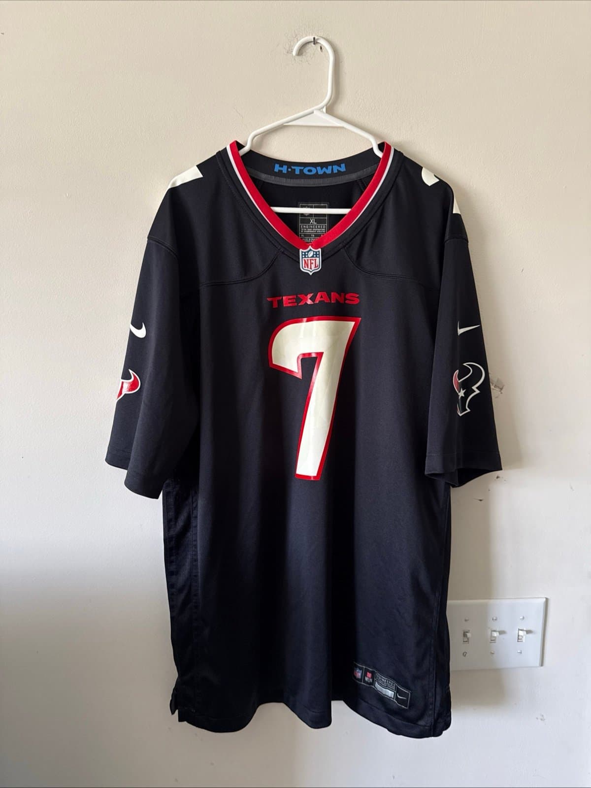 Men’s Nike CJ Stroud #7 Houston Texans NFL Football Game Home Jersey Sz XL RARE - Image 1