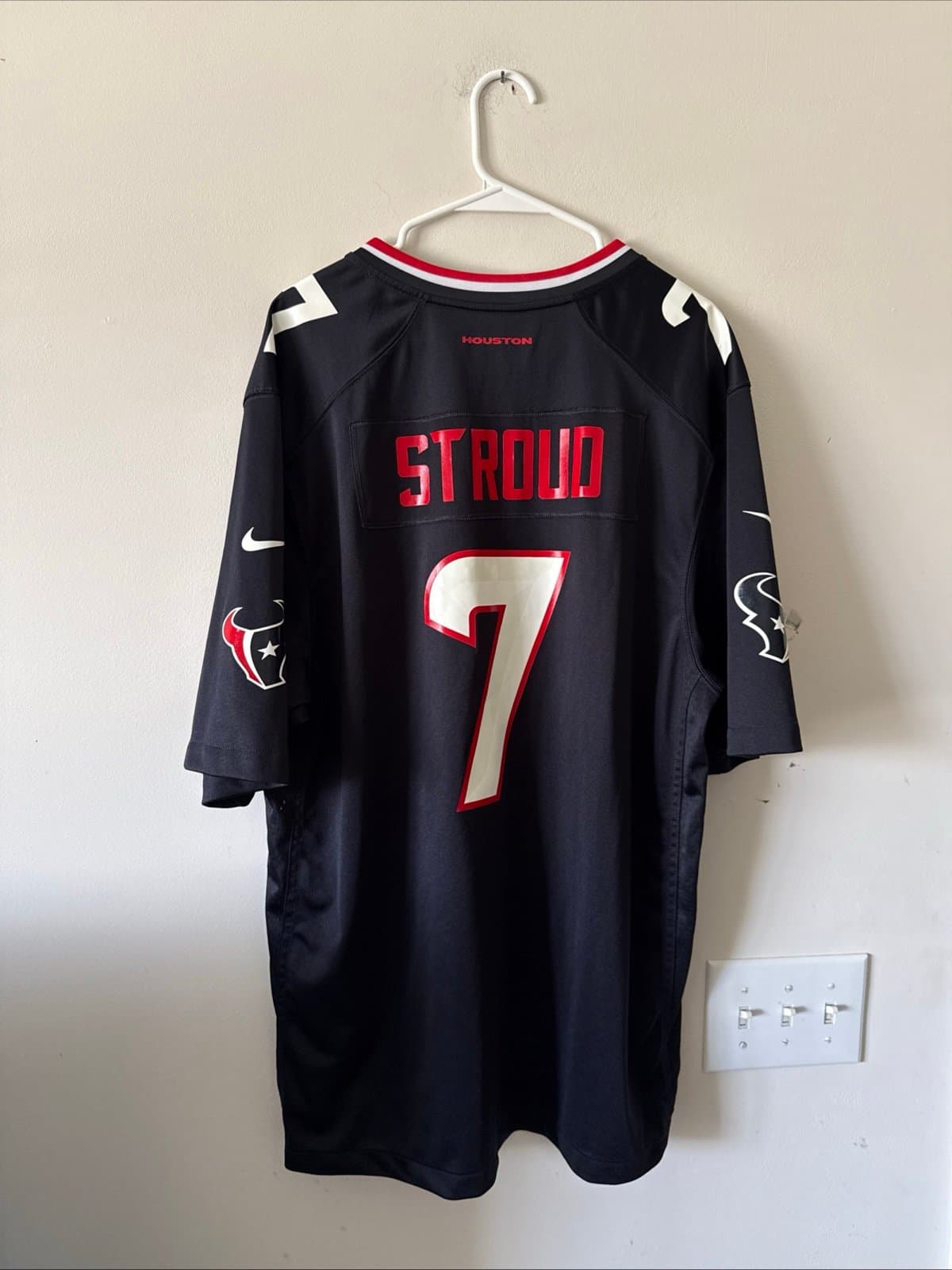 Men’s Nike CJ Stroud #7 Houston Texans NFL Football Game Home Jersey Sz XL RARE - Thumbnail 6