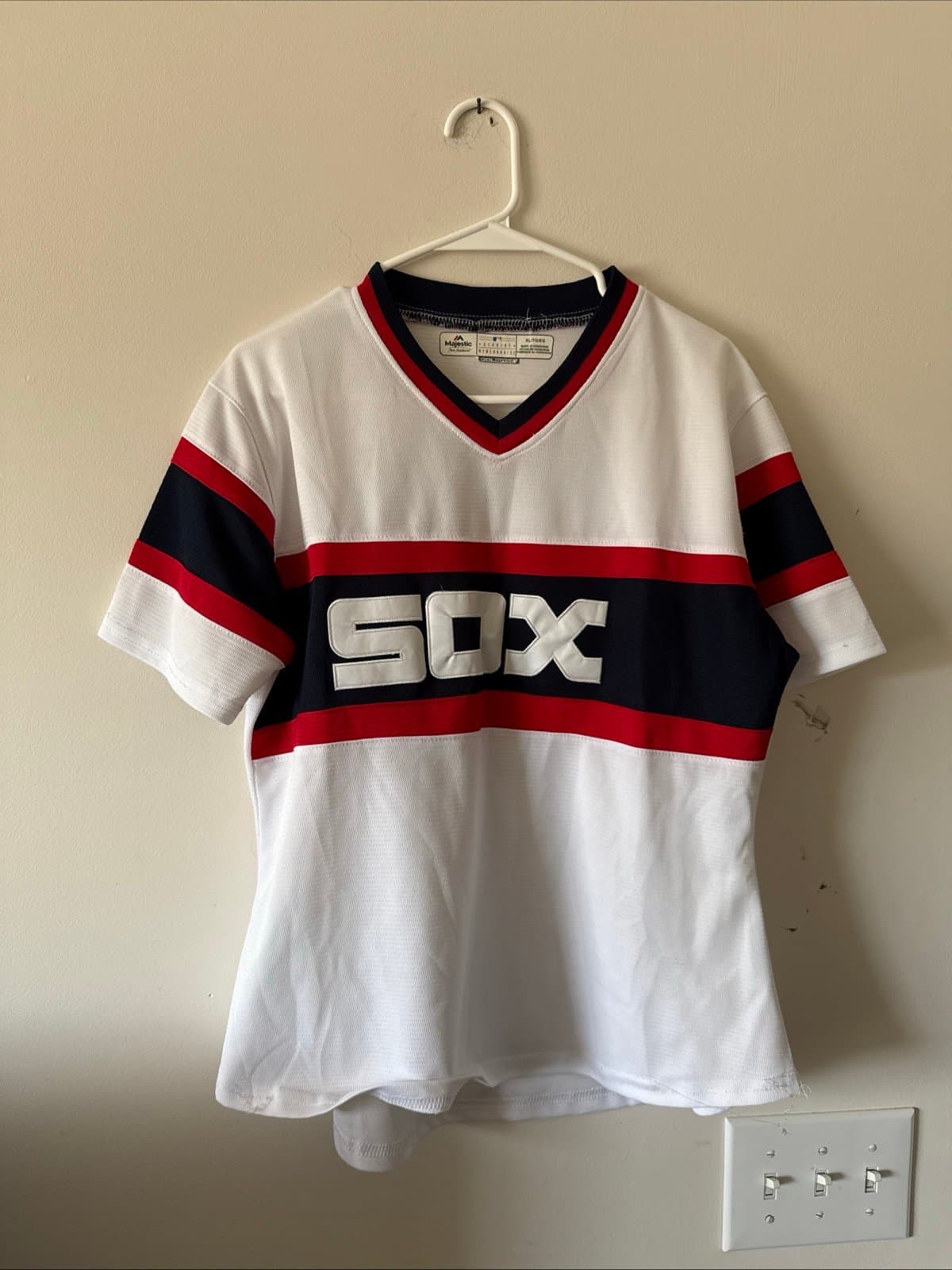 Boy’s Majestic Chicago White Sox #45 Michael Jordan Throwback Jersey Sz Youth XL - Image 1