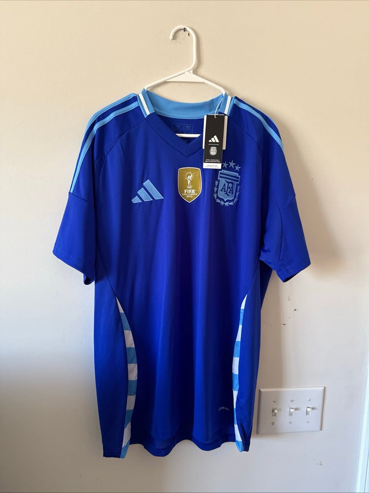 Men’s adidas Argentina National Team 2024 Champions Jersey Sz XL - Blue NWT - Image 1