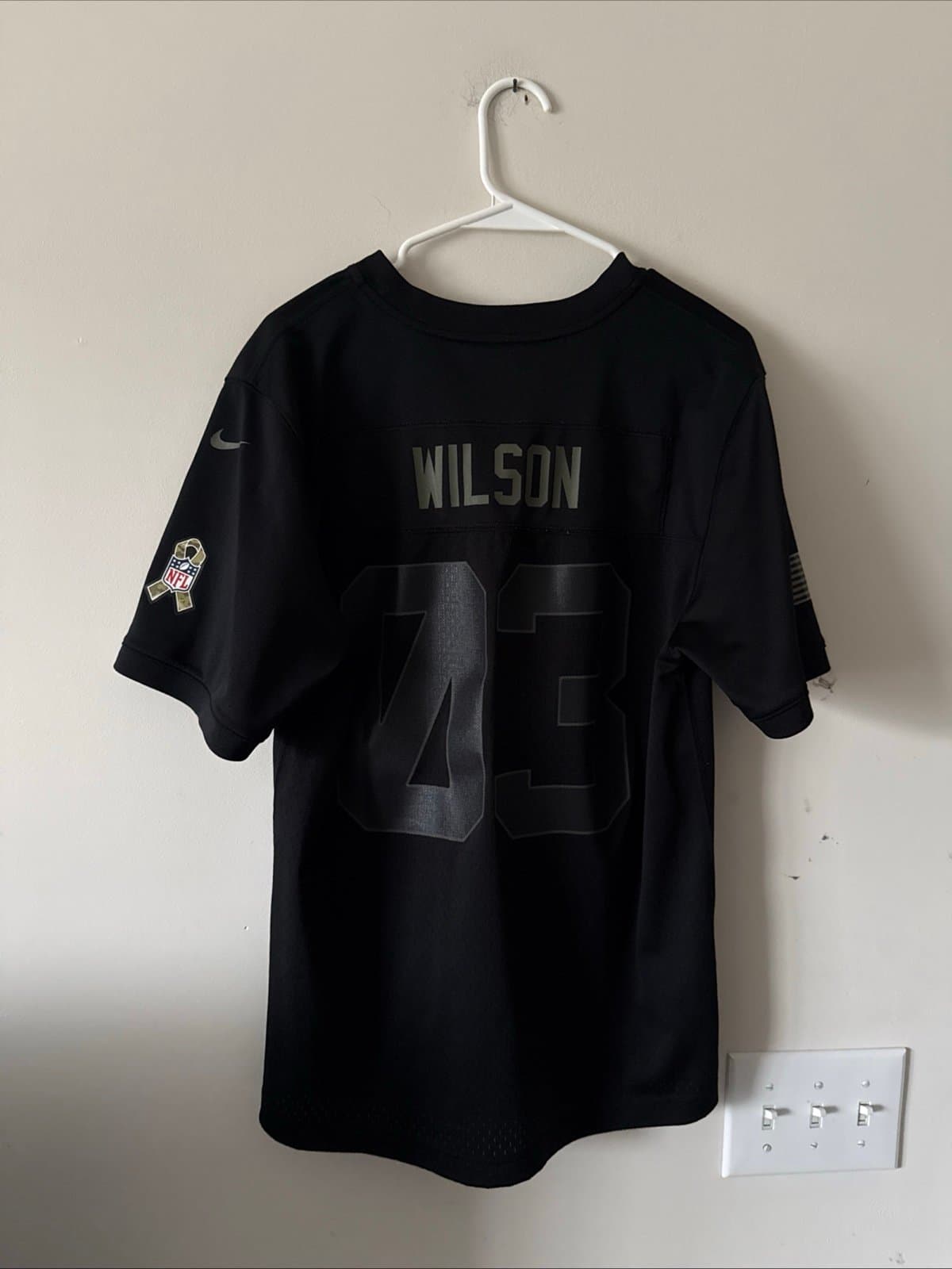 Boy’s Nike Russel Wilson #3 Seattle Seahawks Salute To Service Jersey Sz XL RARE - Thumbnail 7
