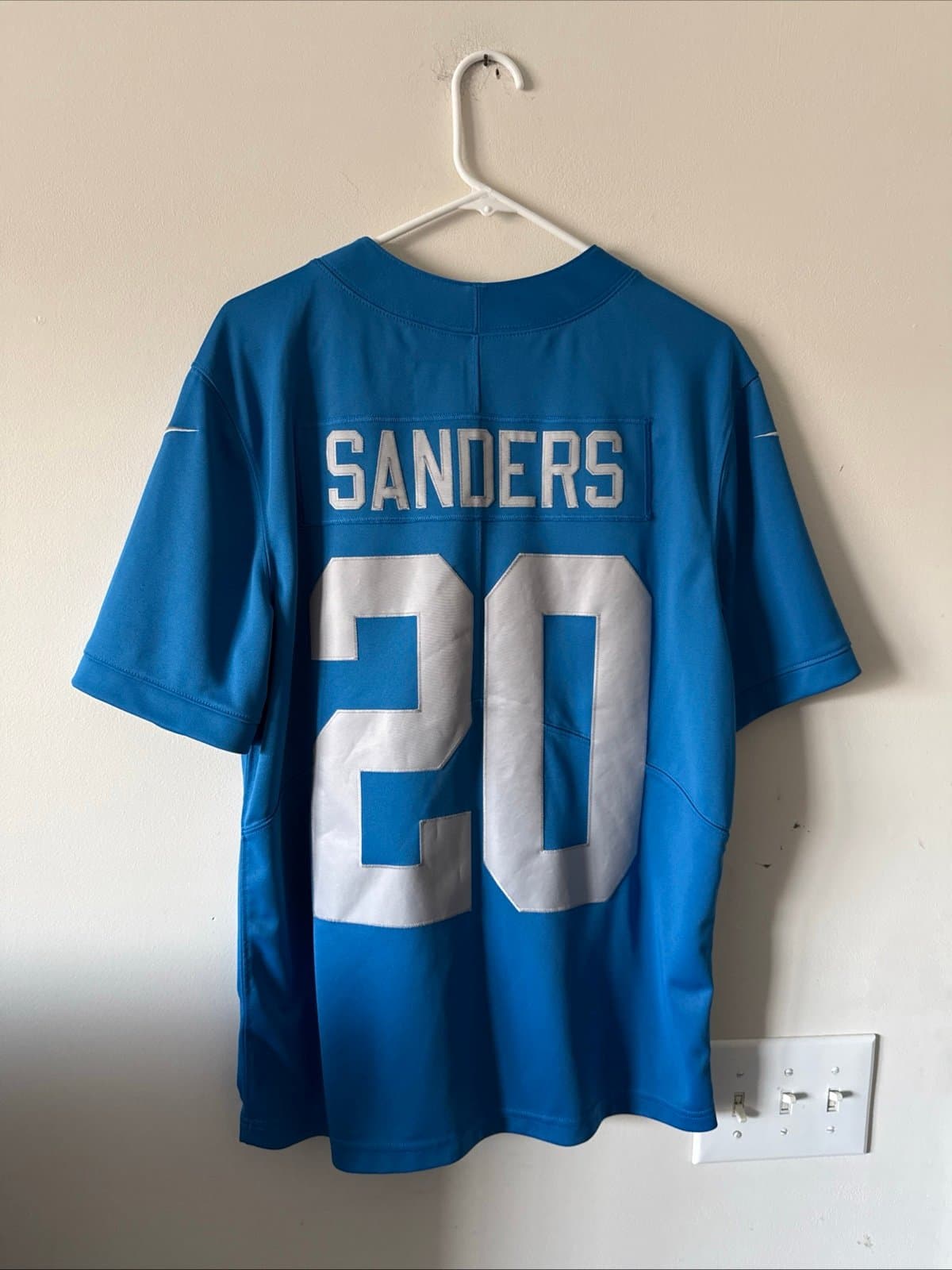 Men’s Nike Barry Sanders #20 Detroit Lions Vapor Limited NFL Jersey Sz M - Blue - Thumbnail 6