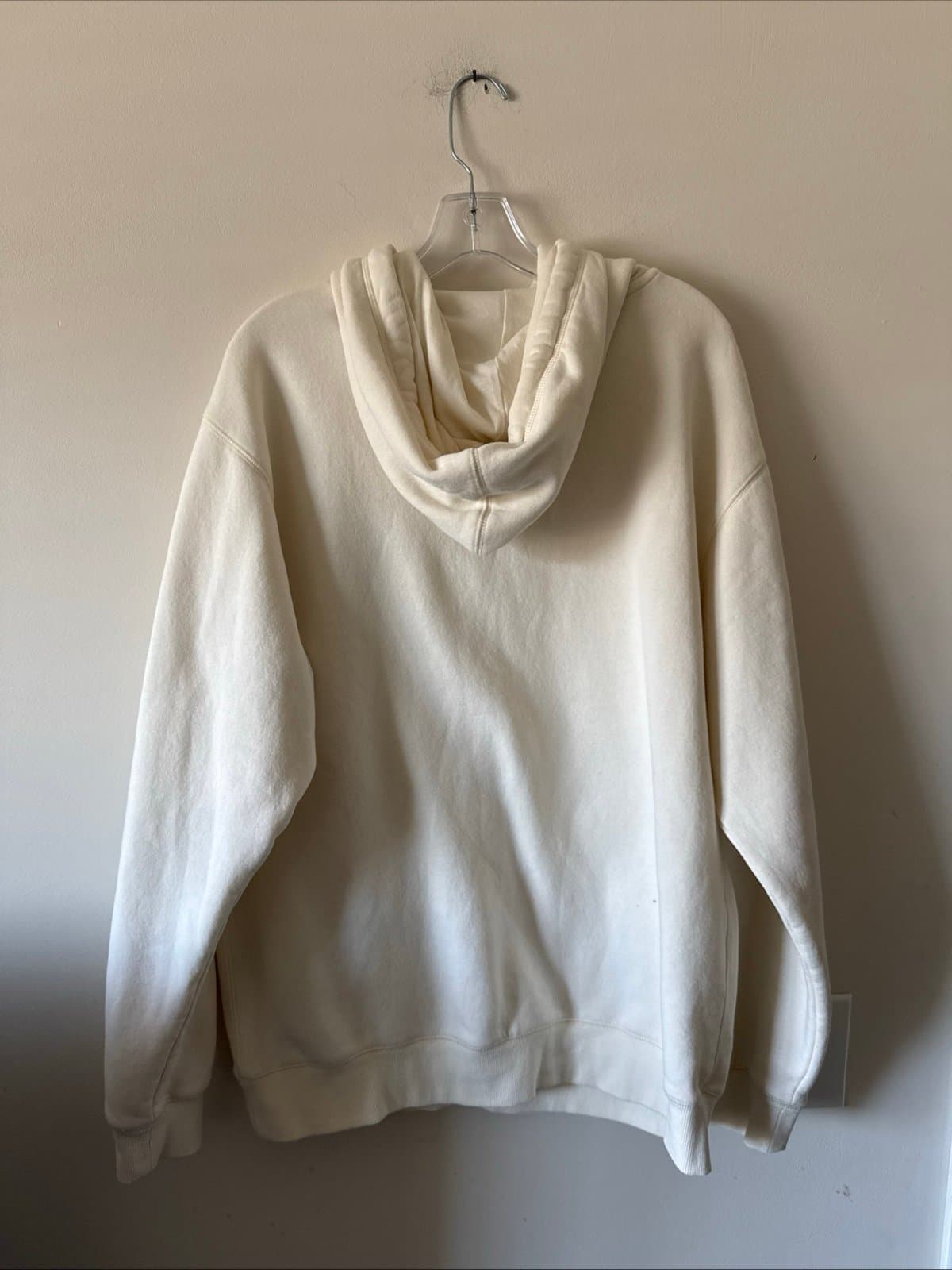 Men’s Mitchell & Ness Hartford Whalers Cream Walk-Off Fleece Hoodie Sz L - RARE - Thumbnail 6