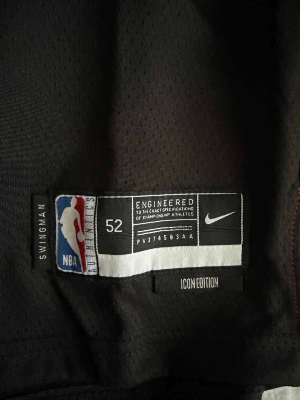 Men’s Nike Miami Heat Jaime Jaquez Jr #11 Nike Jersey Icon Edition Sz 52 - NWT - Thumbnail 3