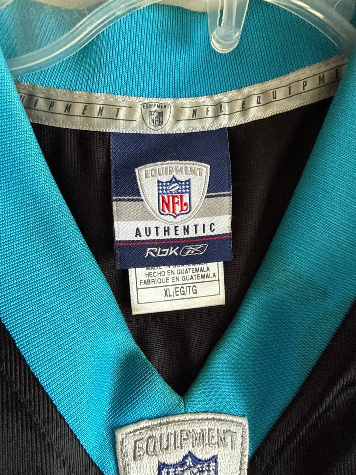 Men’s Reebok NFL Authentic Steve Smith #89 Carolina Panthers Jersey Sz XL Black - Thumbnail 4