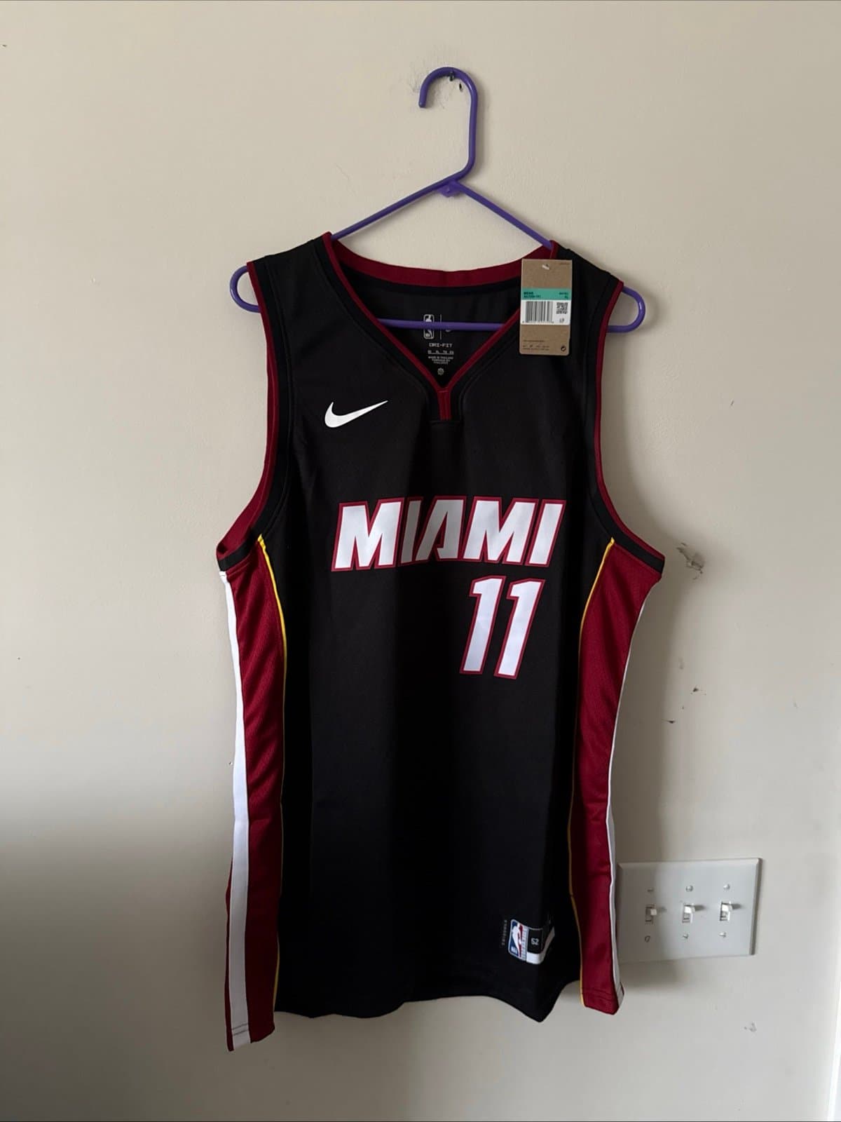 Men’s Nike Miami Heat Jaime Jaquez Jr #11 Nike Jersey Icon Edition Sz 52 - NWT - Image 1