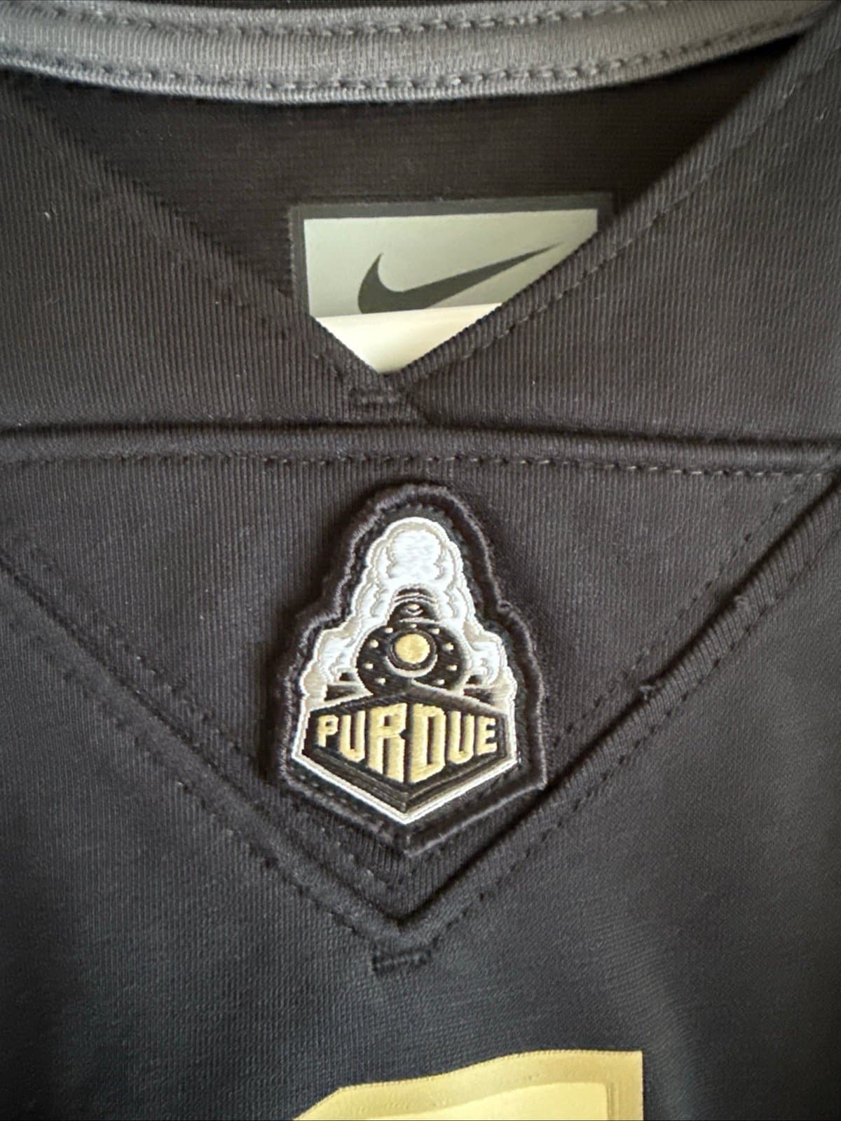 Boy’s Nike Purdue Boilermakers #1 Untouchable Football Jersey Sz Youth M - Black - Thumbnail 5