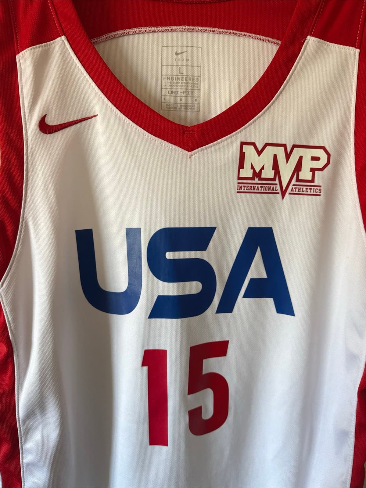 Men’s Nike Mikaylah Williams #15 U18 National Team USA Basketball Jersey Sz L - Thumbnail 2