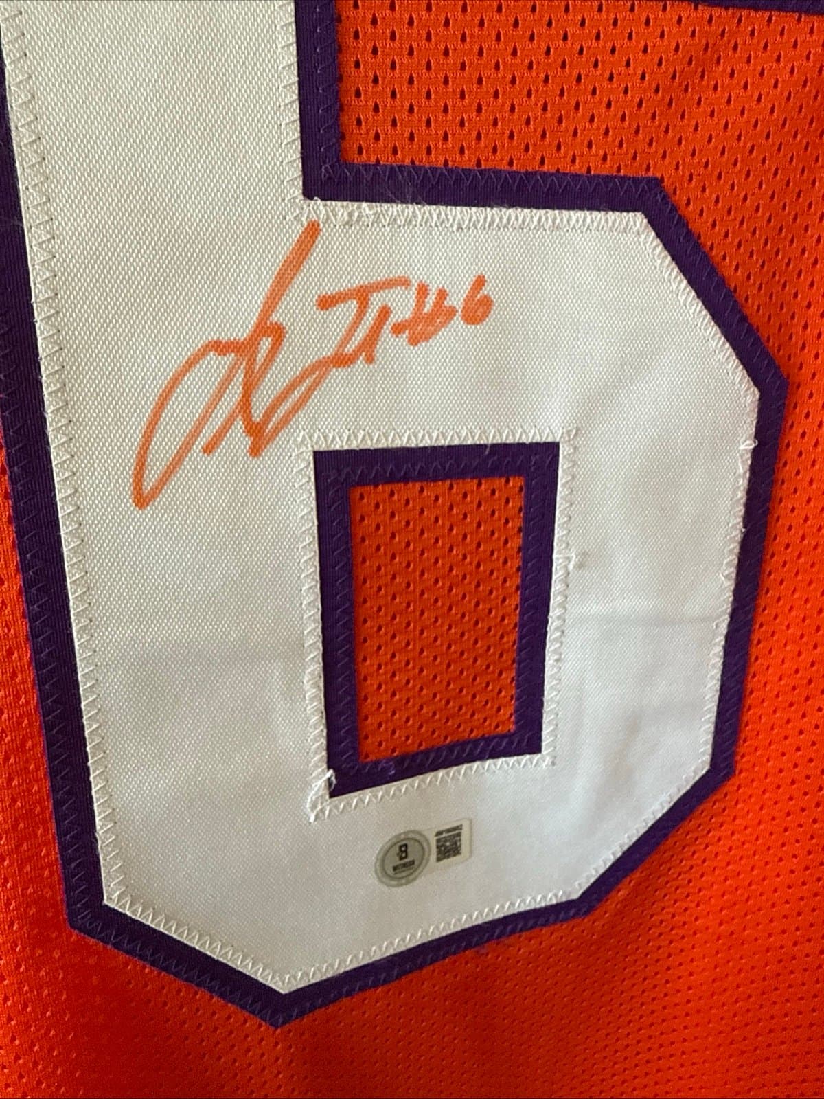 Clemson Tigers Jacoby Ford Autographed Custom Jersey - Beckett Authentication XL - Thumbnail 3