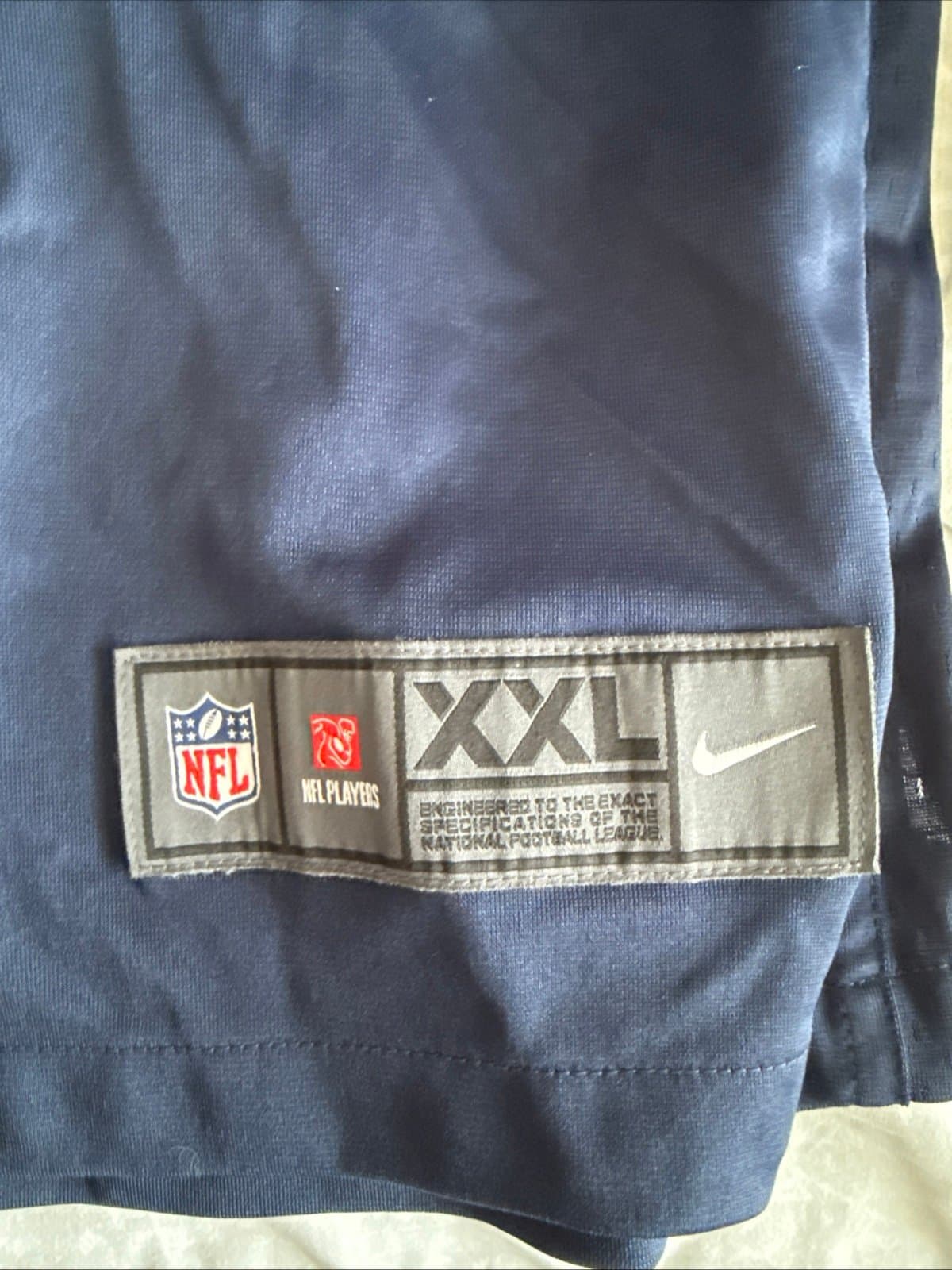 Men’s Nike New England Patriots Damien Harris #37 NFL Jersey Sz 2XL - Blue NWT - Thumbnail 3