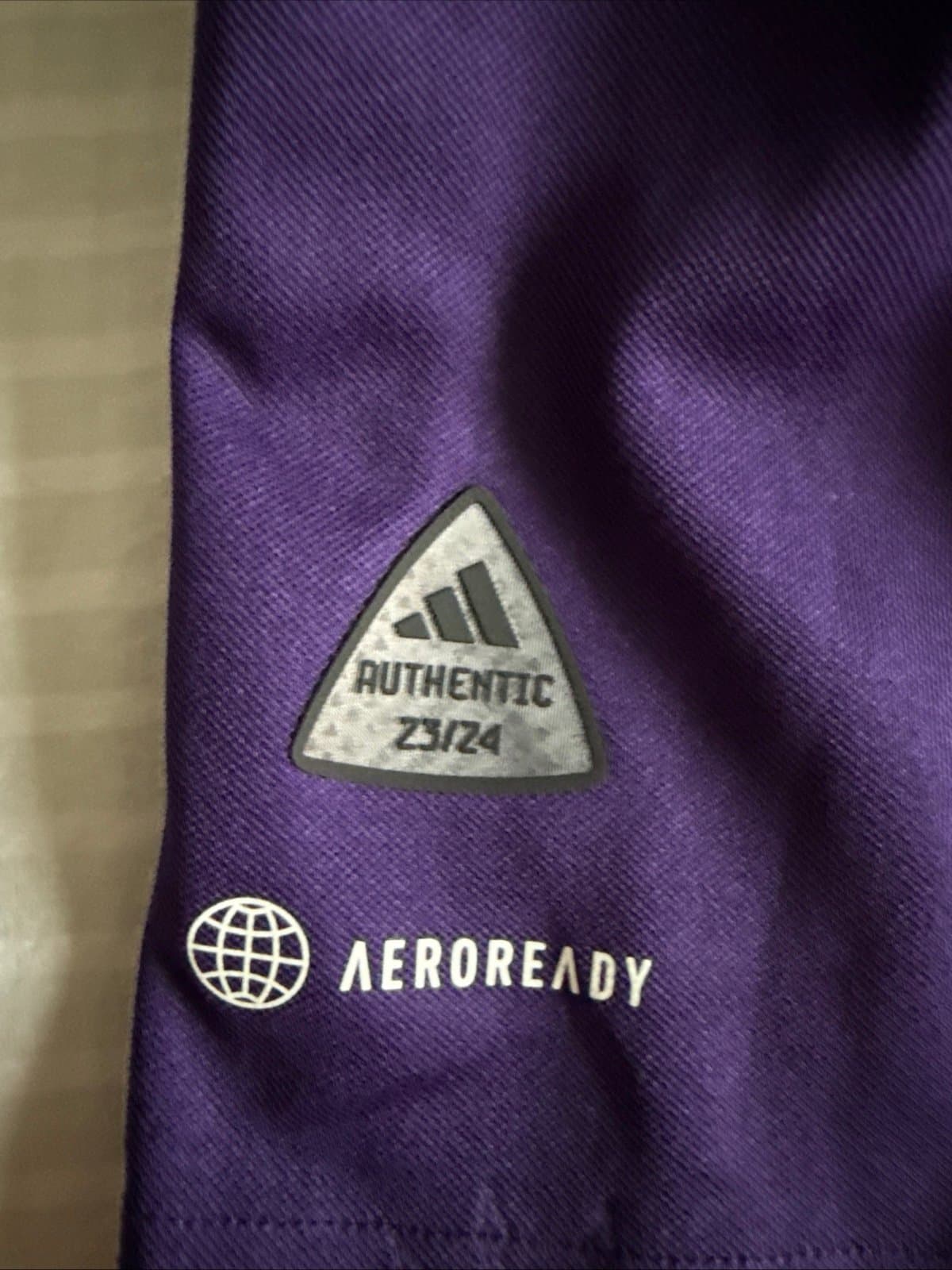 Men’s adidas Ben Bender #15 Charlotte FC 2023/24 MLS Jersey Sz XL - Purple NWT - Thumbnail 3