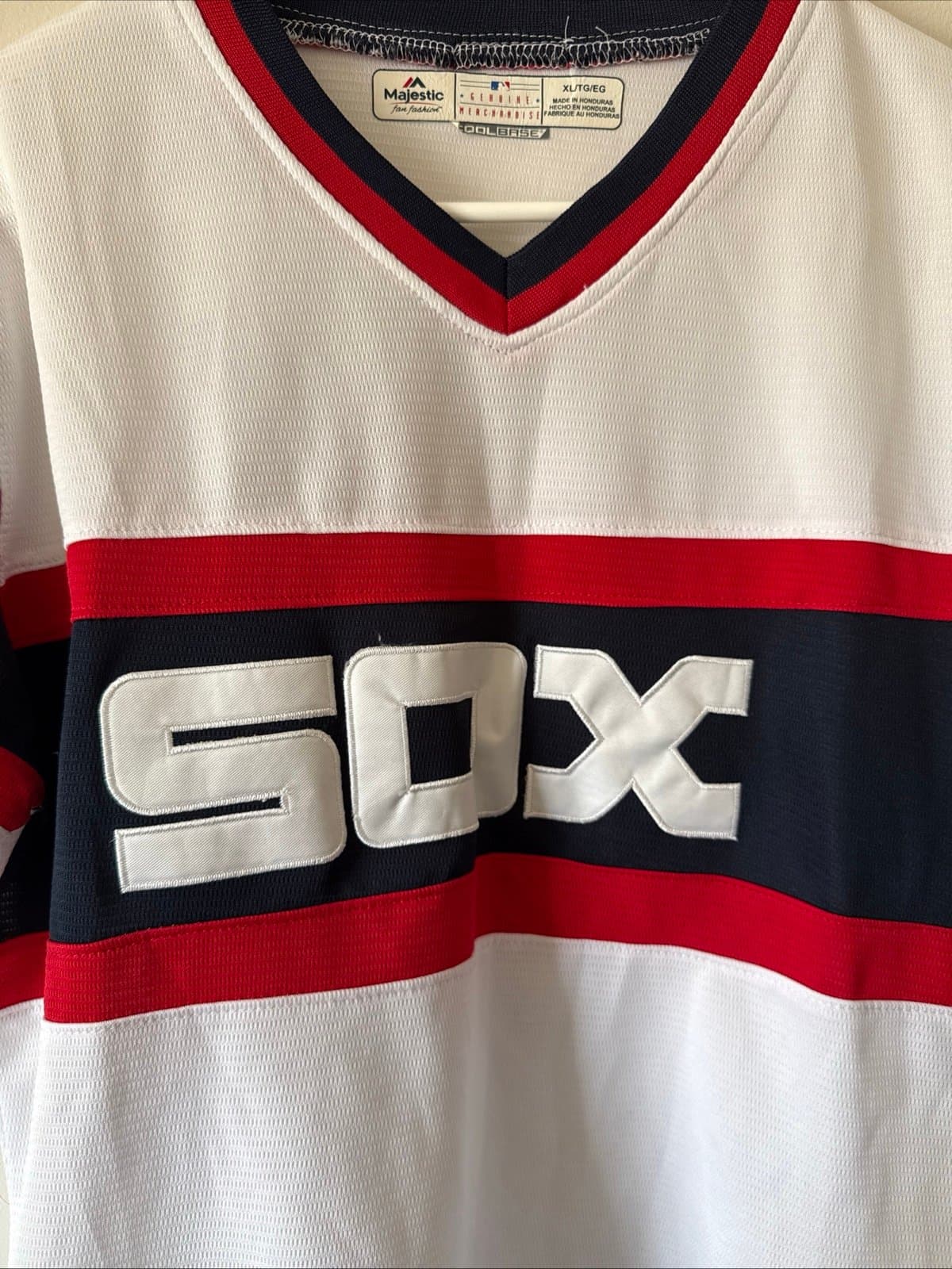 Boy’s Majestic Chicago White Sox #45 Michael Jordan Throwback Jersey Sz Youth XL - Thumbnail 2