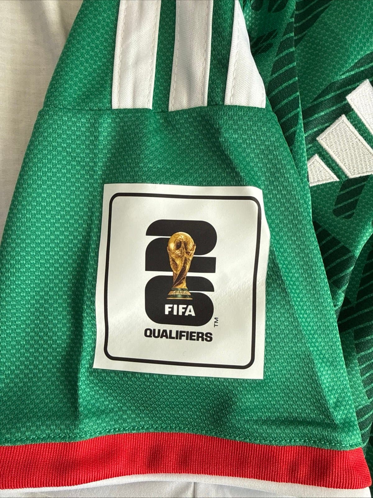 Men's adidas Santiago Gimenez #11 2026 Mexico Home WC Jersey Sz XL - Green NWT - Thumbnail 6