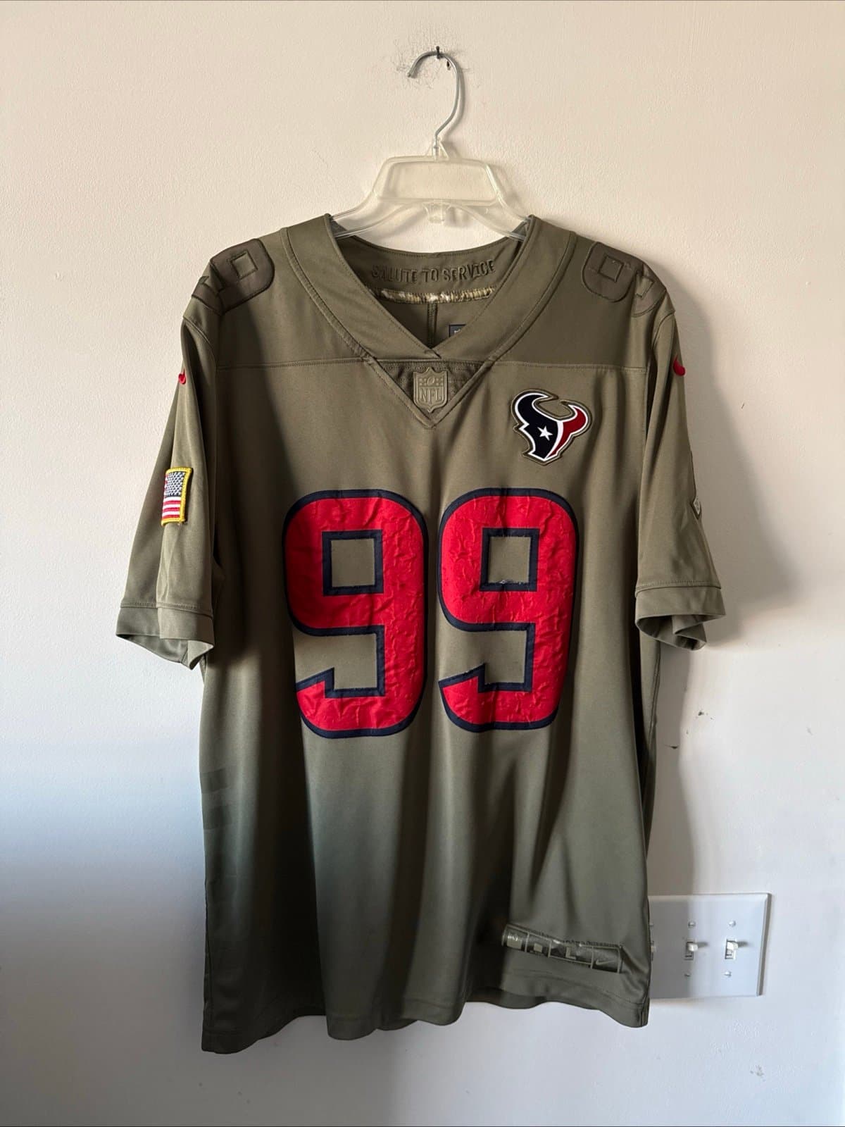 Men’s Nike JJ Watt #99 Houston Texans Salute to Service Limited Jersey Sz L RARE - Image 1