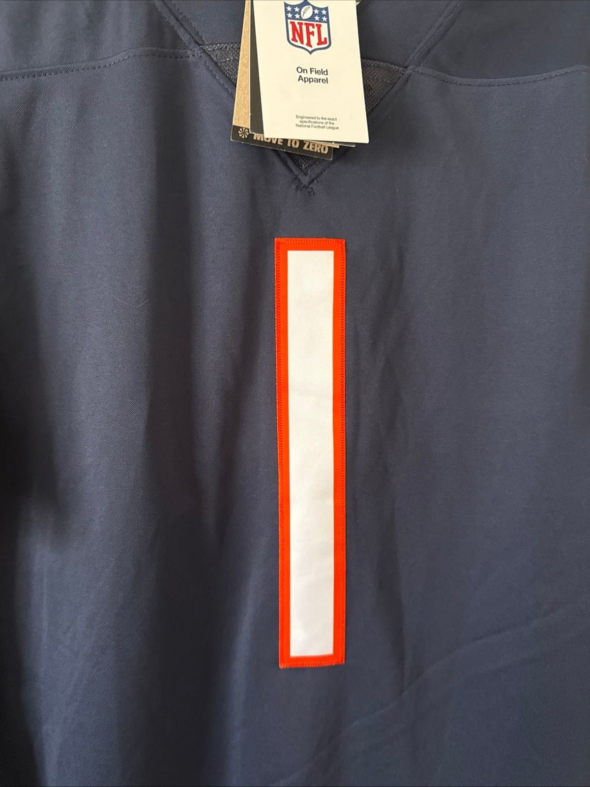 Men's Nike Justin Fields #1 Chicago Bears Vapor Lmtd Jersey Sz M - Blue NWT RARE - Thumbnail 2