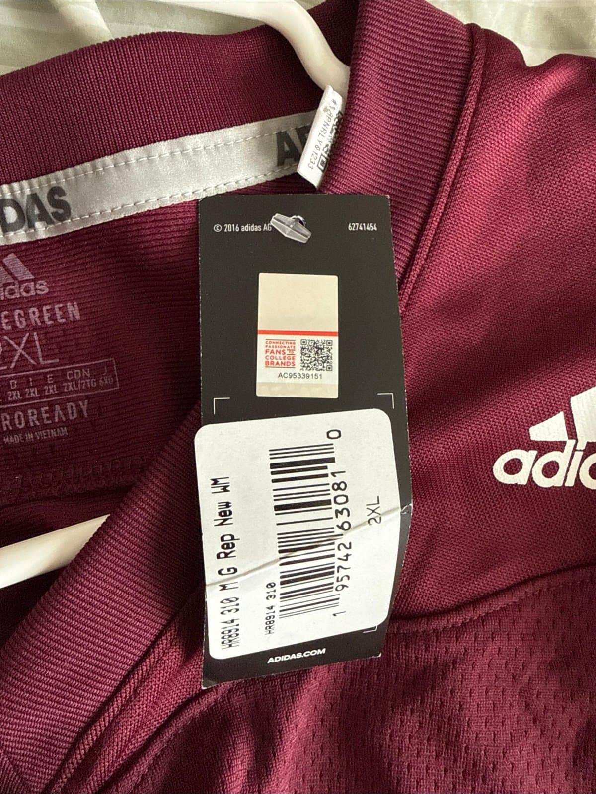 Men’s Adidas Mississippi State Bulldogs Emmanuel Forbes Jr #13 Jersey Sz 2XL NWT - Thumbnail 5