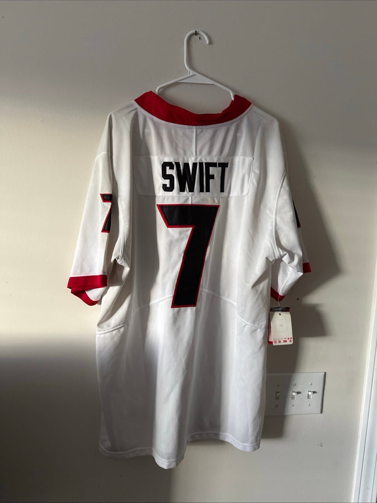MEN’S NIKE GEORGIA BULLDOGS D’ANDRE SWIFT #7 JERSEY SZ 2XL - WHITE NWT - Thumbnail 6