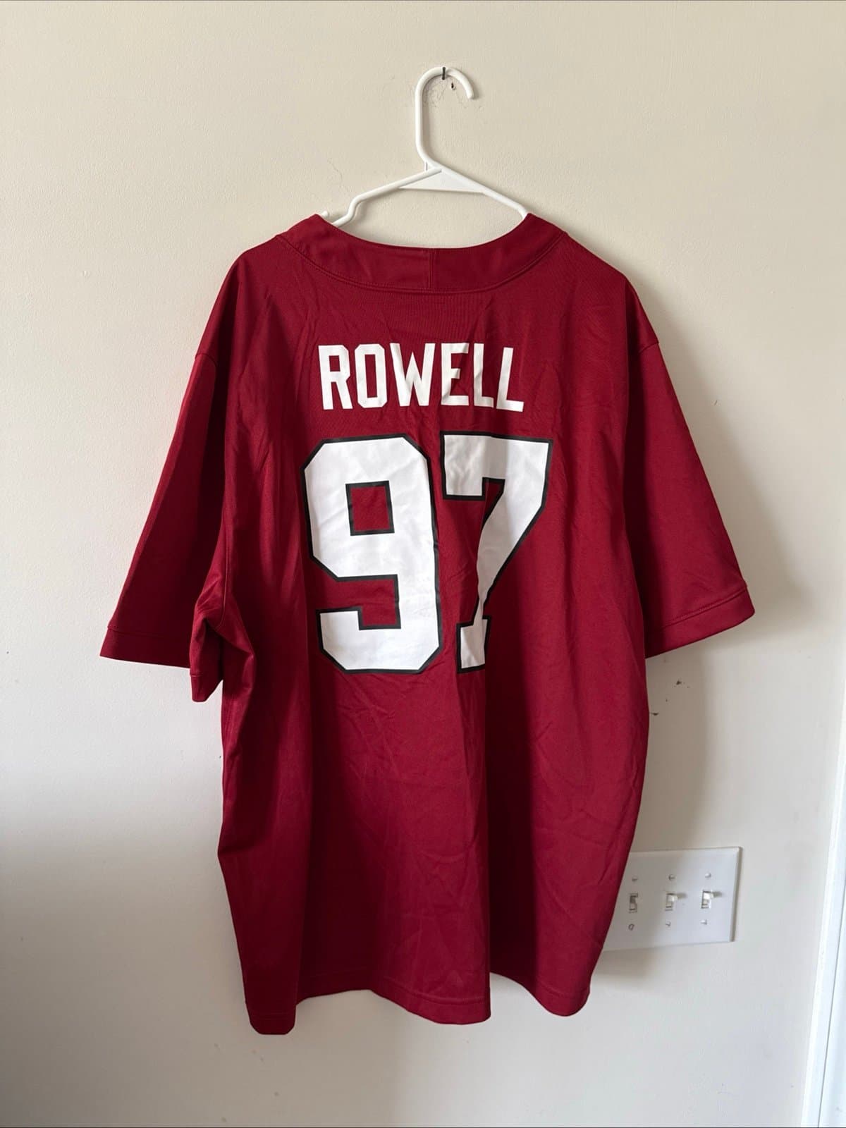 Men’s Nike Stanford Cardinal Zach Rowell #97 Football Jersey Sz 2XL - Red - Thumbnail 5