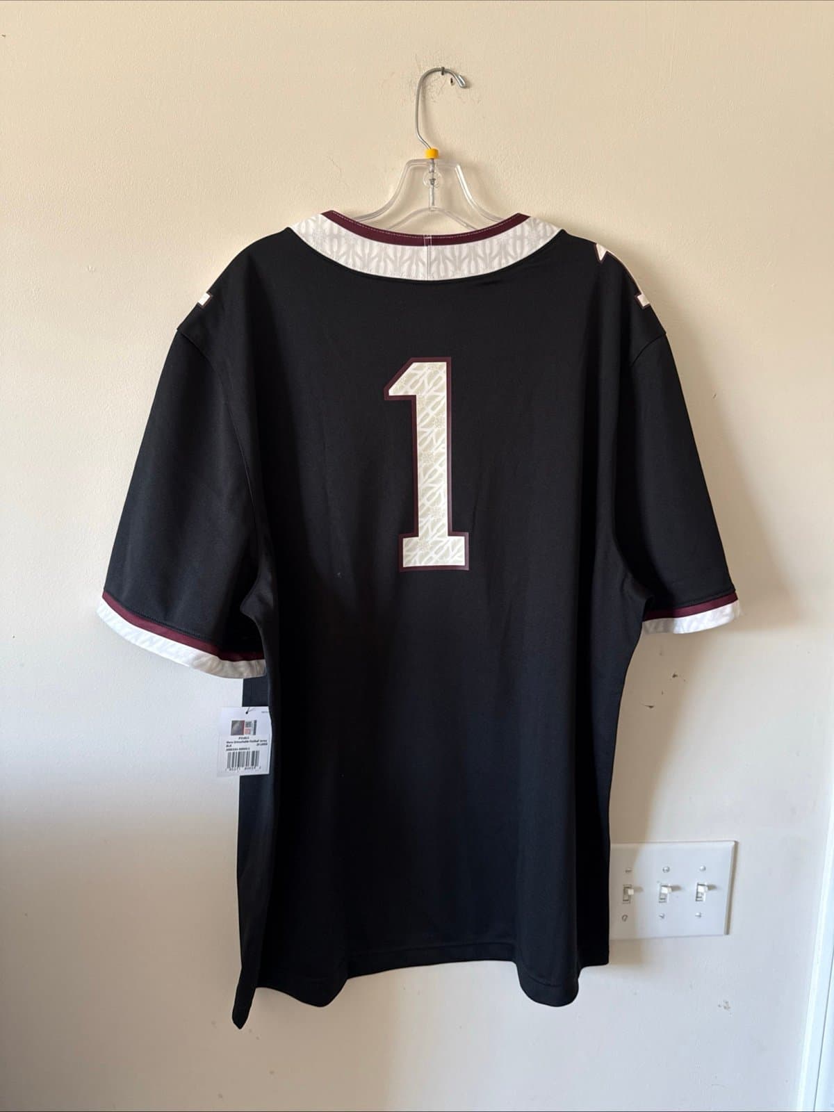 Men's Nike Minnesota Golden Gophers #1 Alternate Jersey Sz 2XL - Black NWT - Thumbnail 7