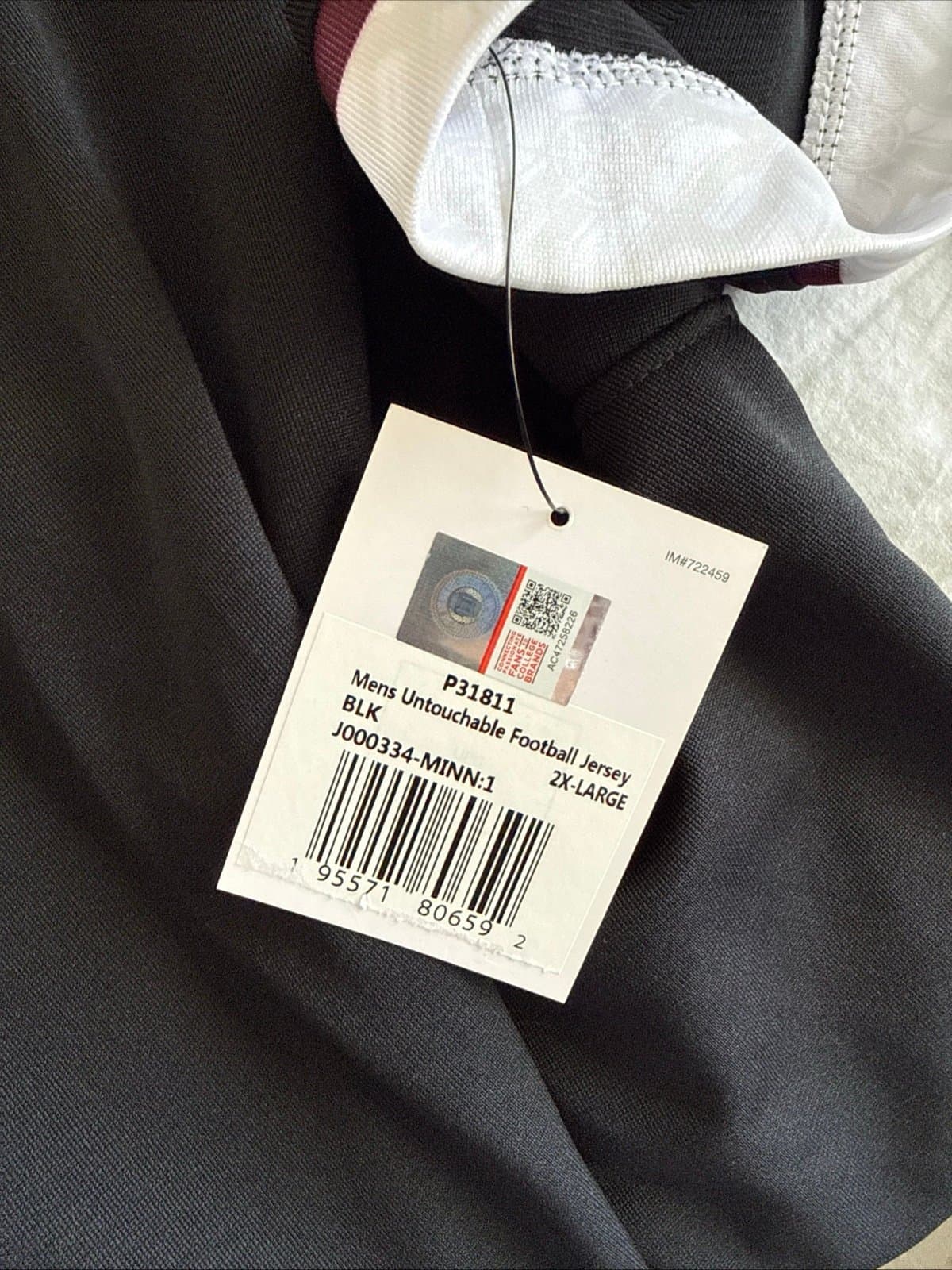 Men's Nike Minnesota Golden Gophers #1 Alternate Jersey Sz 2XL - Black NWT - Thumbnail 6