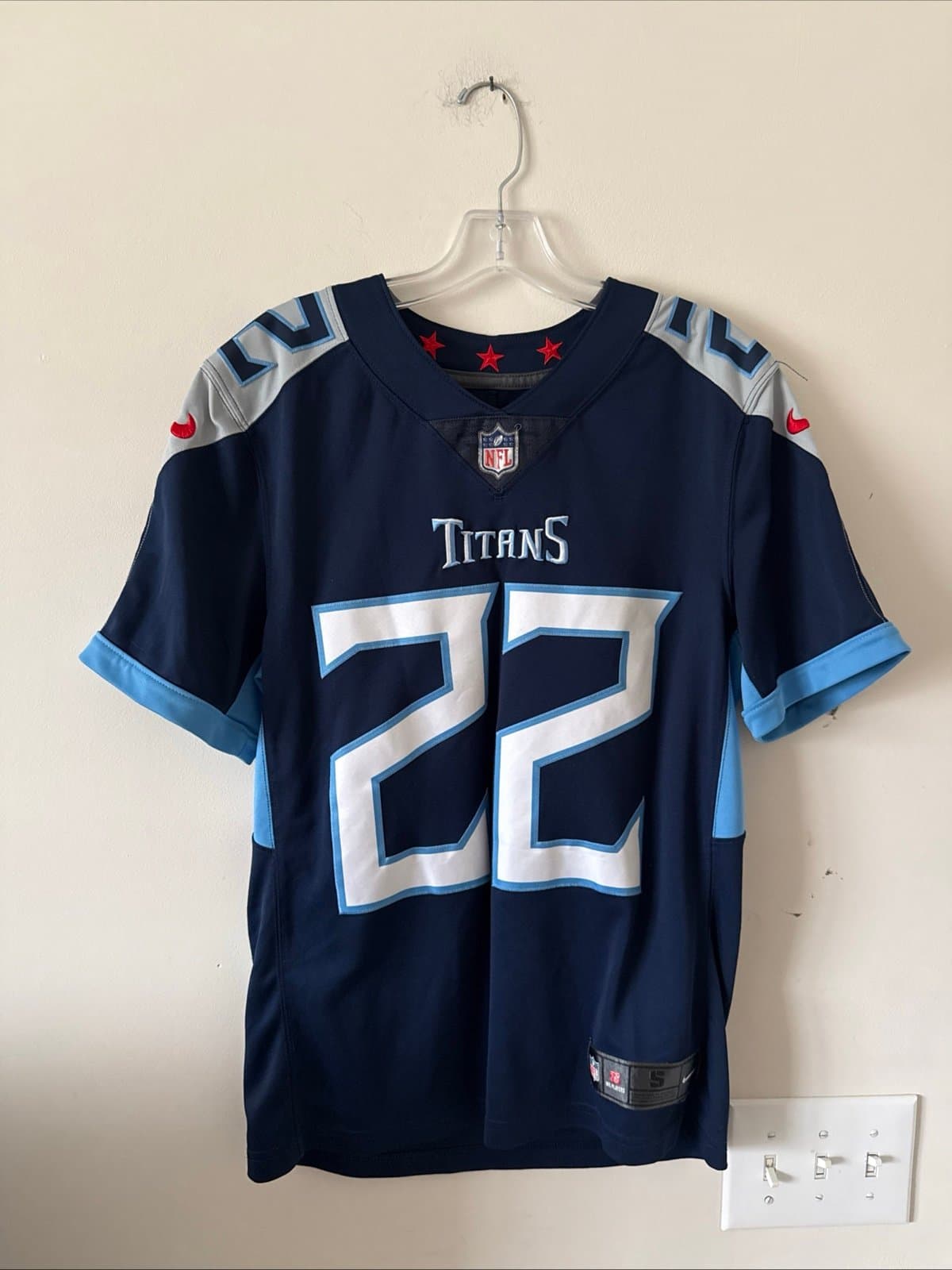 Men’s Nike Tennessee Titans Derrick Henry #22 Vapor Limited Jersey Sz S - RARE - Image 1
