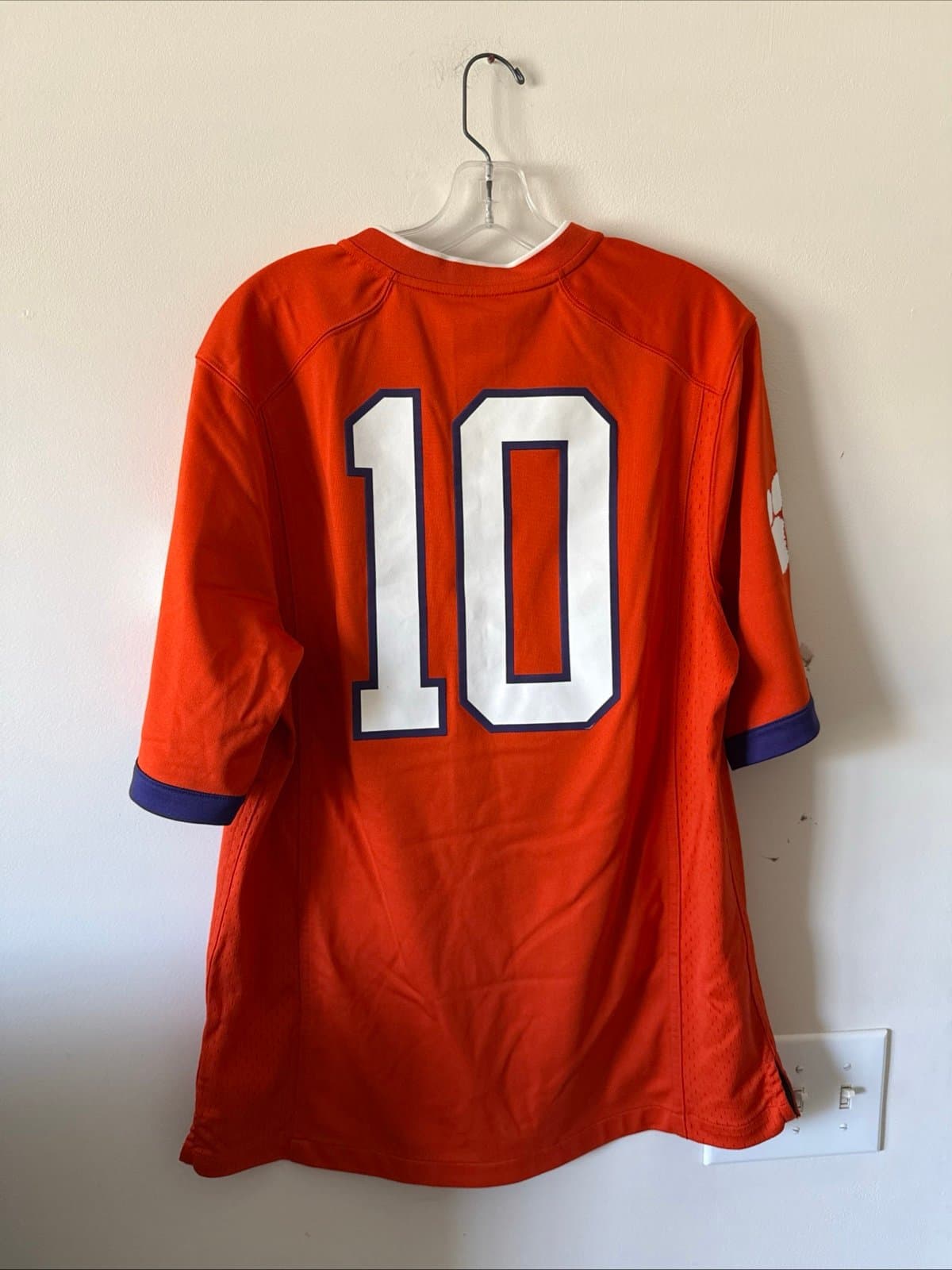 Men’s Nike Juju Preston #10 Clemson Tigers NCAA Jersey Sz M - Orange - Thumbnail 6