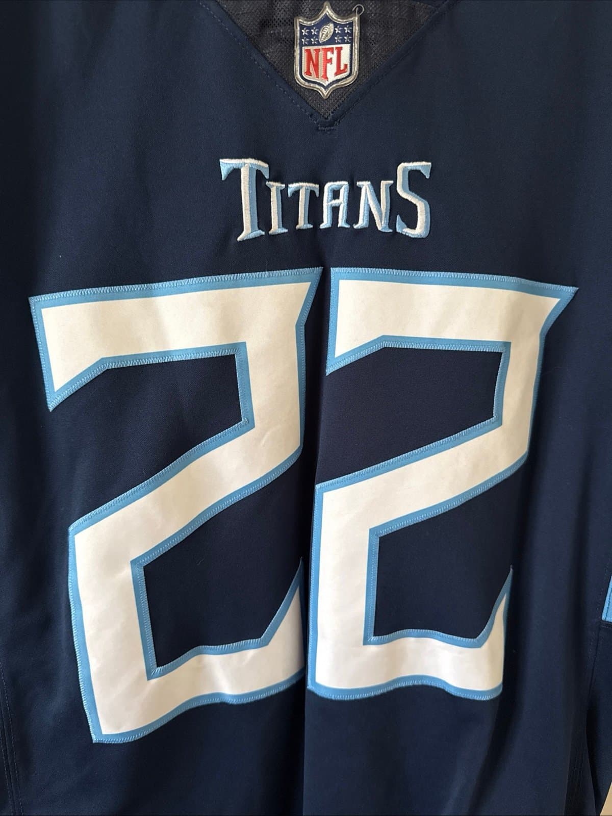 Men’s Nike Tennessee Titans Derrick Henry #22 Vapor Limited Jersey Sz S - RARE - Thumbnail 2