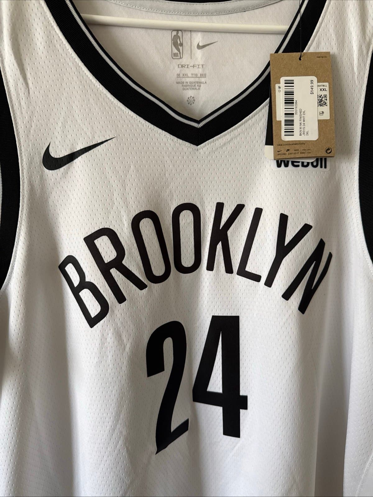Men’s Nike Cam Thomas #24 Brooklyn Nets Swingman Association Jersey Sz 56 - NWT - Thumbnail 2