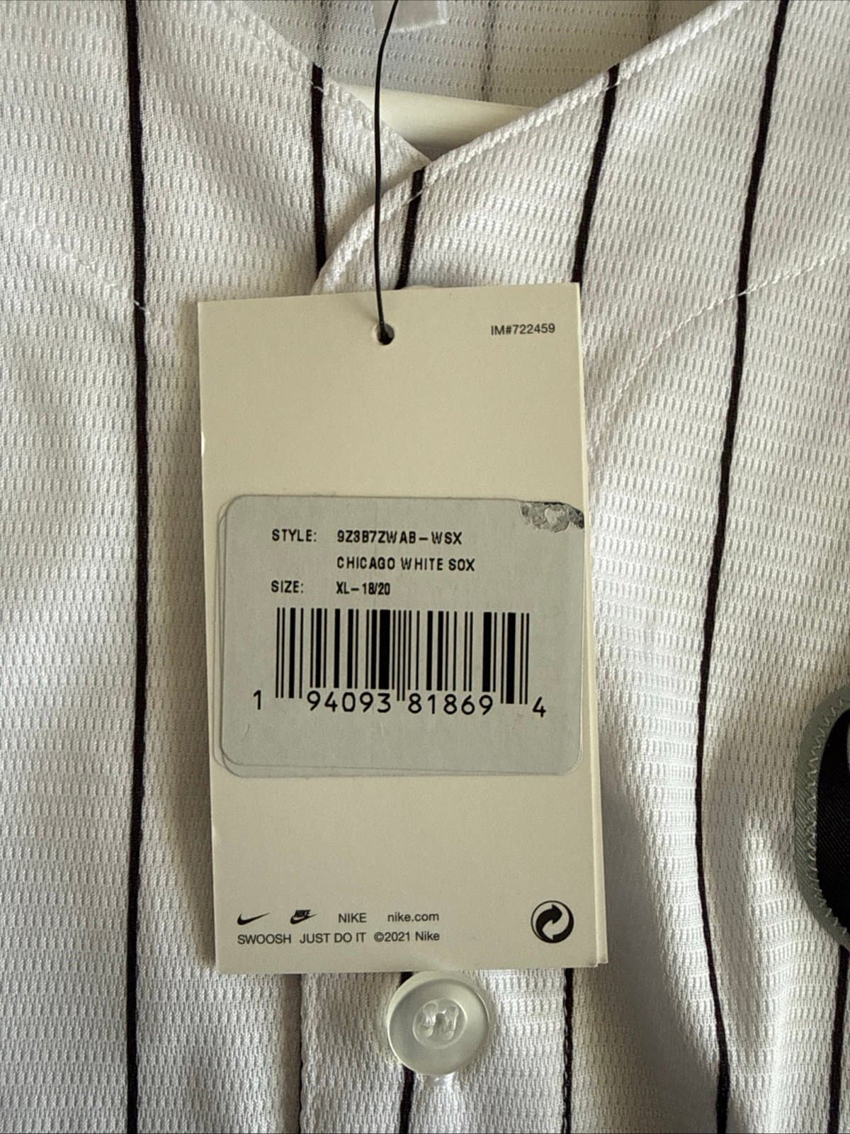 Boy’s Nike Jonathan Cannon #48 Chicago White Sox Jersey Sz Youth XL - NWT RARE - Thumbnail 5