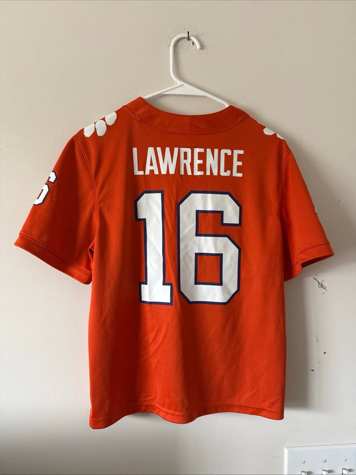 Boy’s Nike Trevor Lawrence #16 Clemson Tigers Football Sz Youth M - Orange RARE - Thumbnail 6