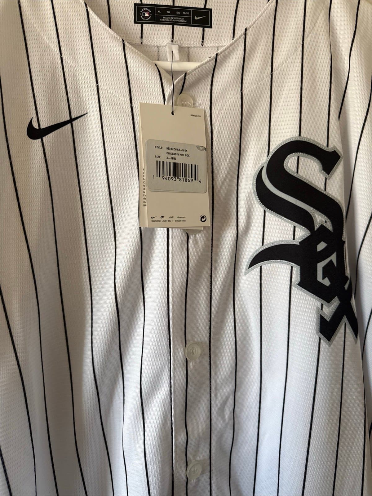 Boy’s Nike Jonathan Cannon #48 Chicago White Sox Jersey Sz Youth XL - NWT RARE - Thumbnail 2